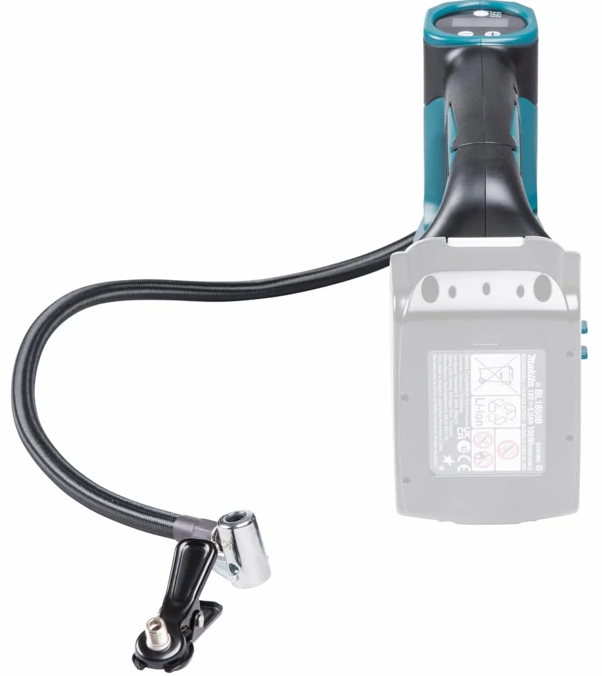 Makita COMPRESSORE ARIA PORTATILE 18V 0.83MP+LED+AUTOSTOP, nero