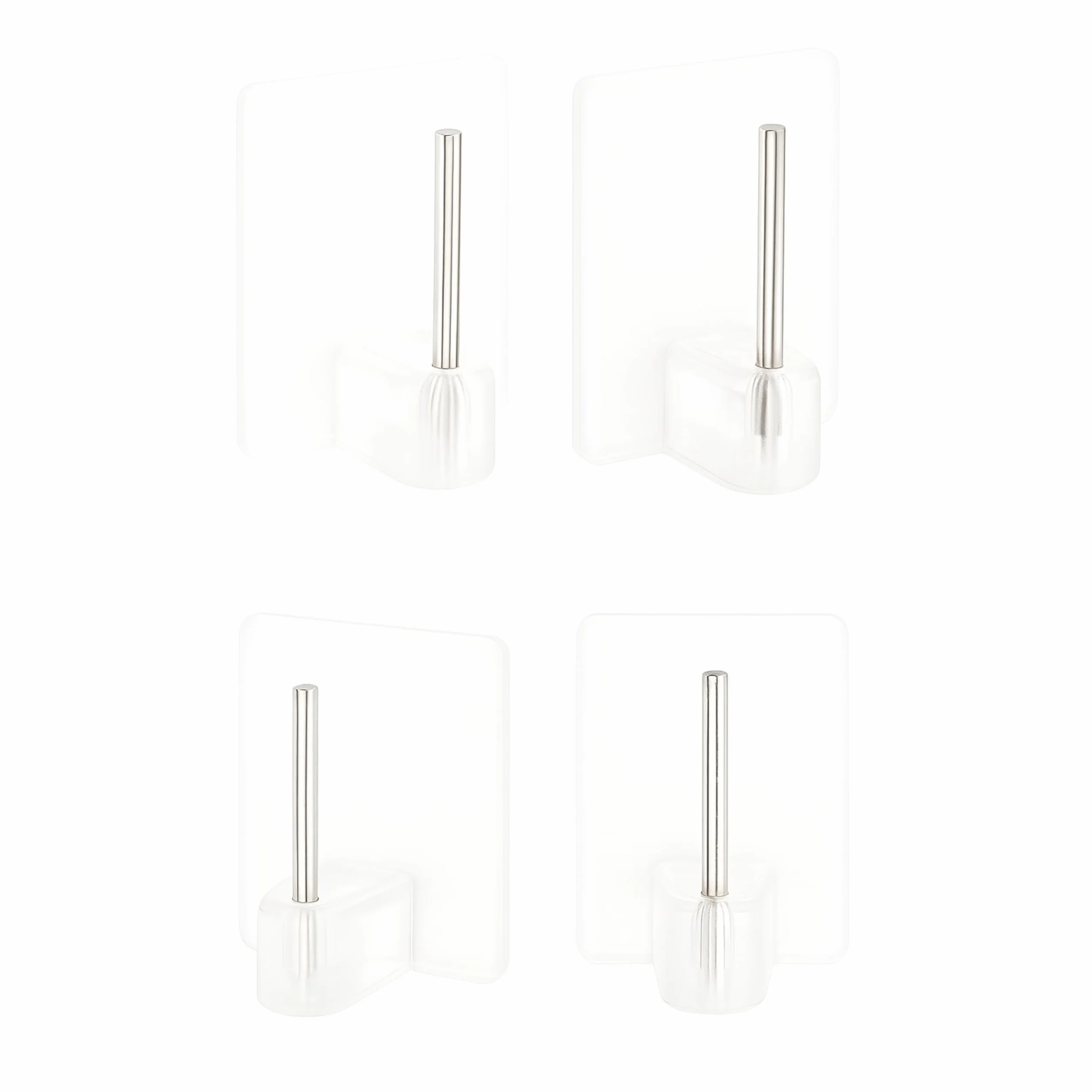 Gancio autoadesivo per bastone trasparente 24 x 16.5 mm ganci per tenda