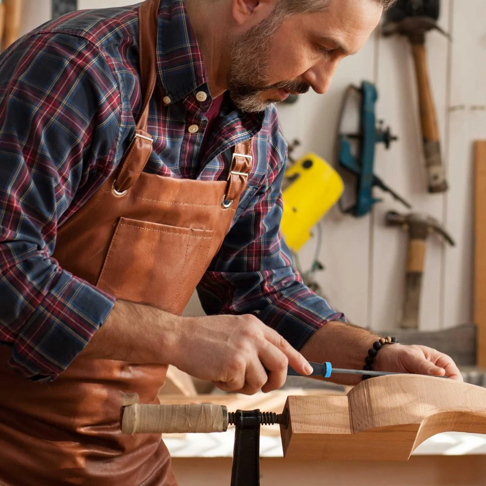 Set di lime ad ago 13 pezzi – Lima di alta qualità per legno e metallo, incluso lime per chiavi e lime diamantate, ideale per officina e fai-da-te, con pratica borsa di stoccaggio