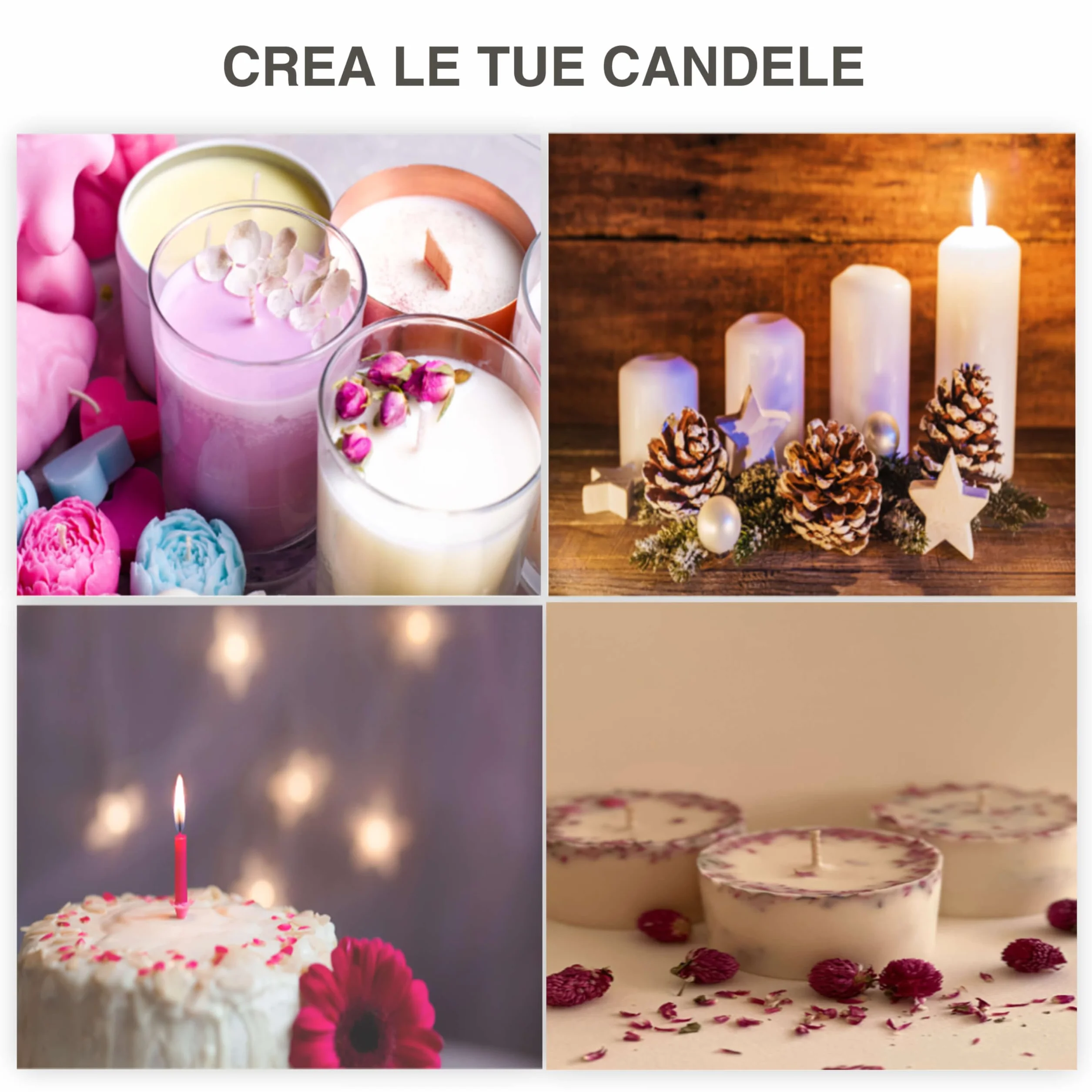 Stoppino per candele 10 CM-✮✮Garanzia A Vita✮✮ | set di 50 parti| in cotone naturale al 100% guida alla produzione di candele profumate organic per pilastri/lanterne