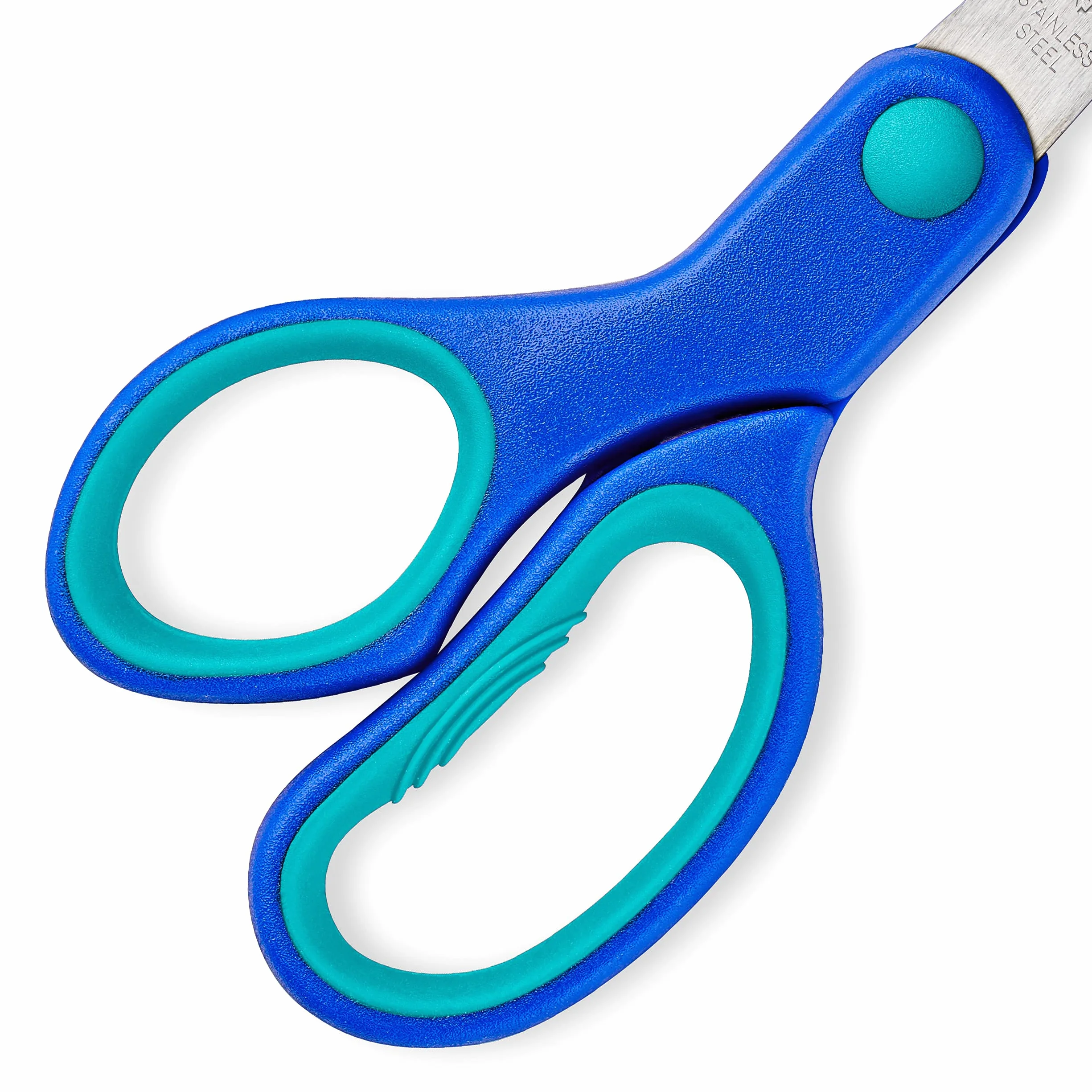 STAEDTLER, forbici per mancini con punte arrotondate e impugnatura ergonomica, perfette per bambini, 965 14LNBK