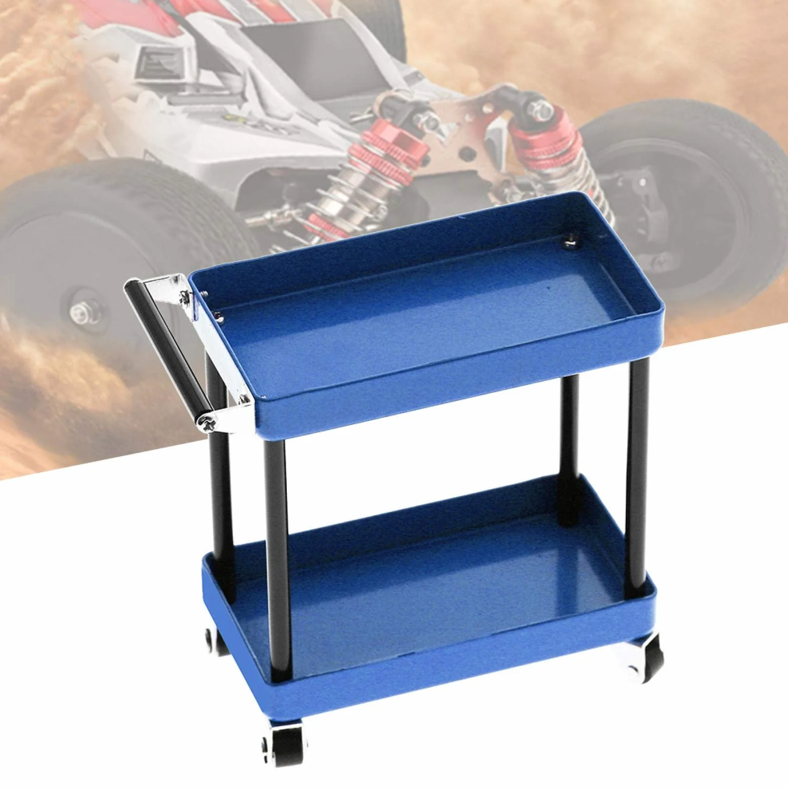 Carrello portautensili blu, Ripiano per carrello portautensili Compatibile RC Accessori per Officina Garage