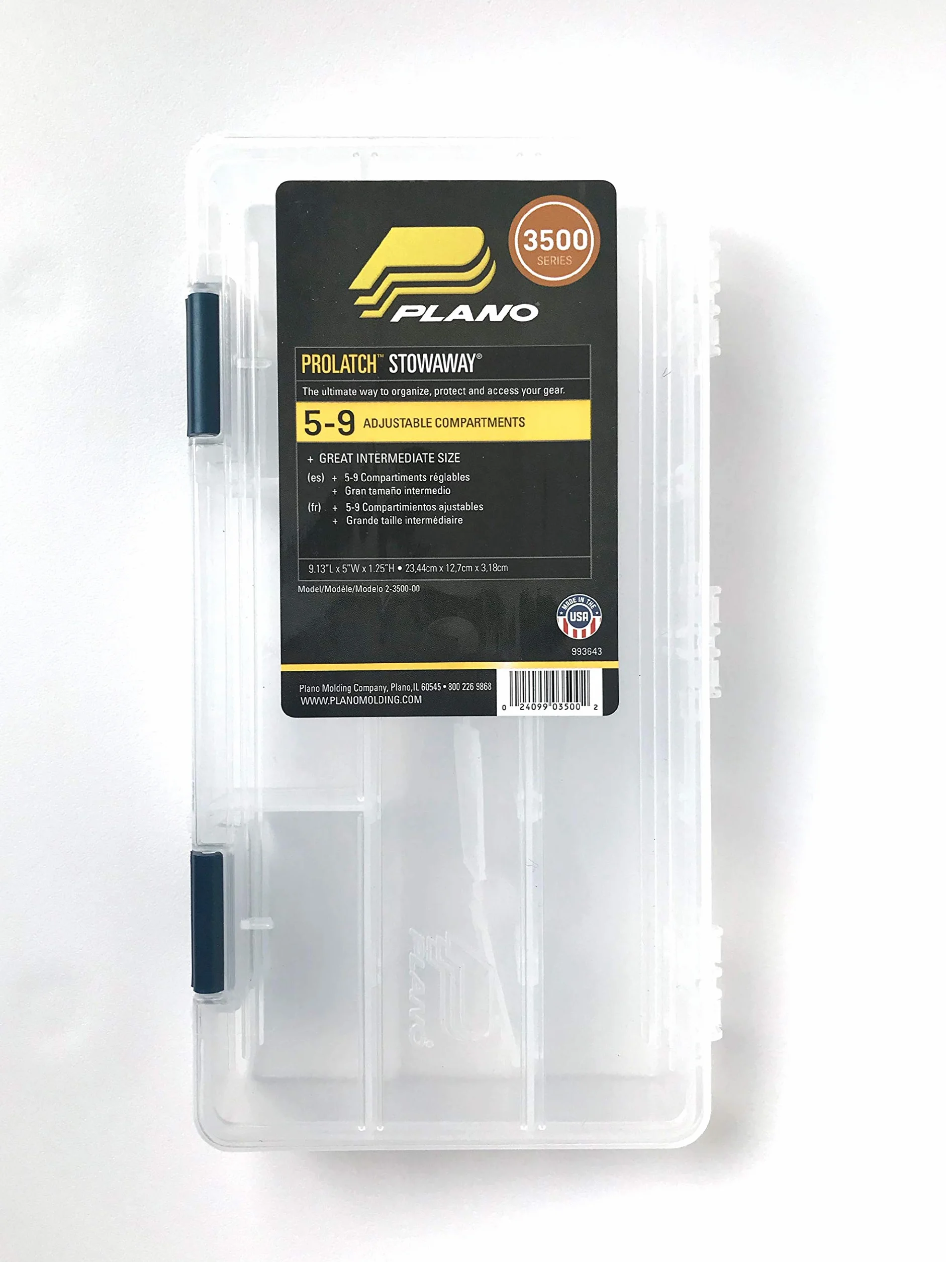 Plano 23500-00 Dimensioni Stowaway con divisori Regolabili