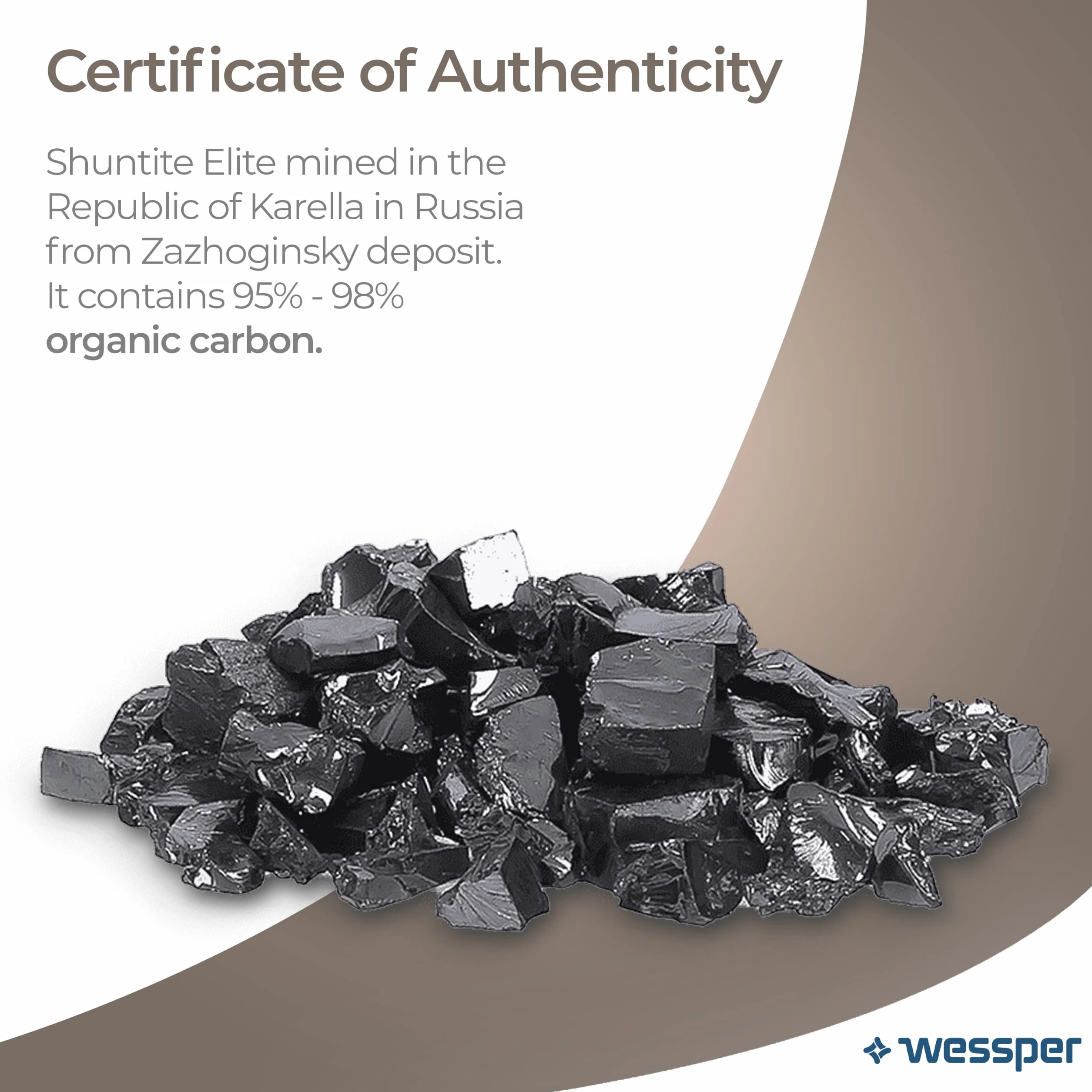 Wessper® Shungite kamień czarny kryształ do oczyszczania wody uzdrawianie Chakra Reiki 500g
