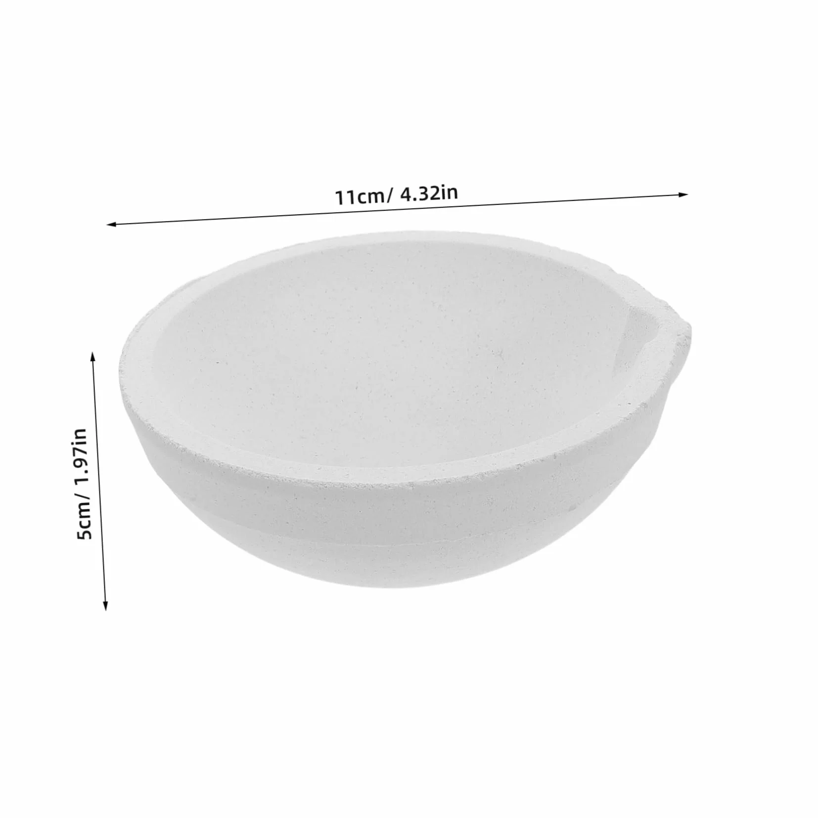 1000g Crucible Bowl Ceramica per per Oro e Argento per Applicazioni DIY Laboratorio