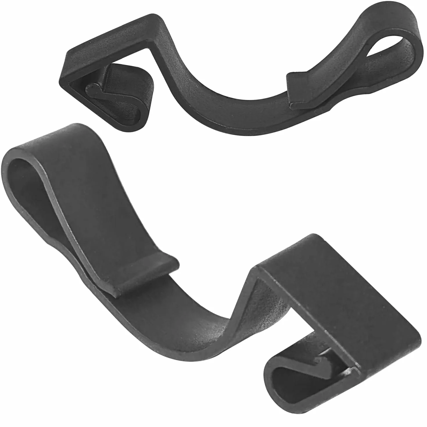 com-four® 50x ganci per grondaie per lucine - ganci per grondaie in plastica - fissaggio per illuminazione esterna natalizia - supporto per lucine