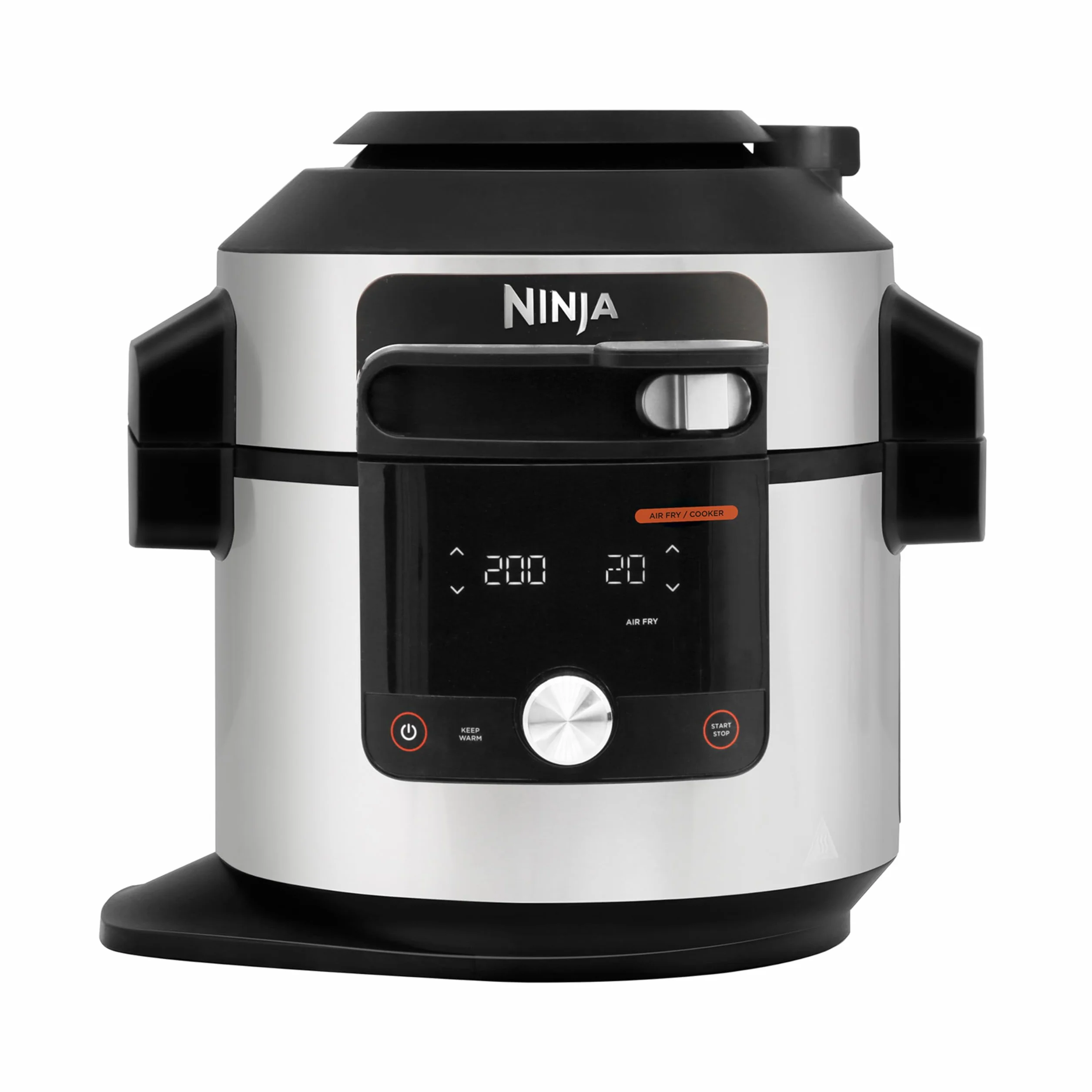 Ninja Foodi MAX Multicooker con Coperchio SmartLid e Sonda Digitale, 14 Funzioni, Cottura Intelligente, 7.5L, Pentola a Pressione, Friggitrice ad Aria, Cottura a Vapore, Griglia, Acciaio, OL750EU