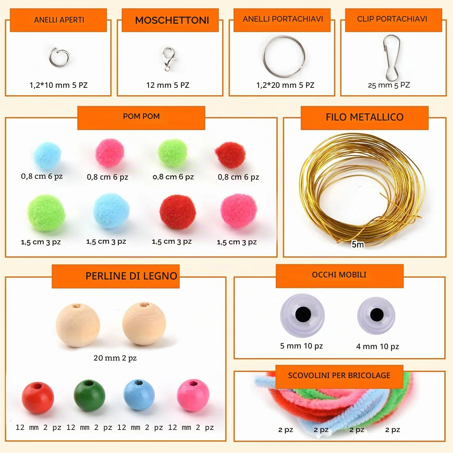 295 Pezzi Kit di Fili per Scooby Doo, Scooby Doo Fili 20 Colori Scubidu Brillantini con portachiavi, ganci, perline di legno, pom poms, filo e pulitore per pipa per Creare Braccialetti, Collane