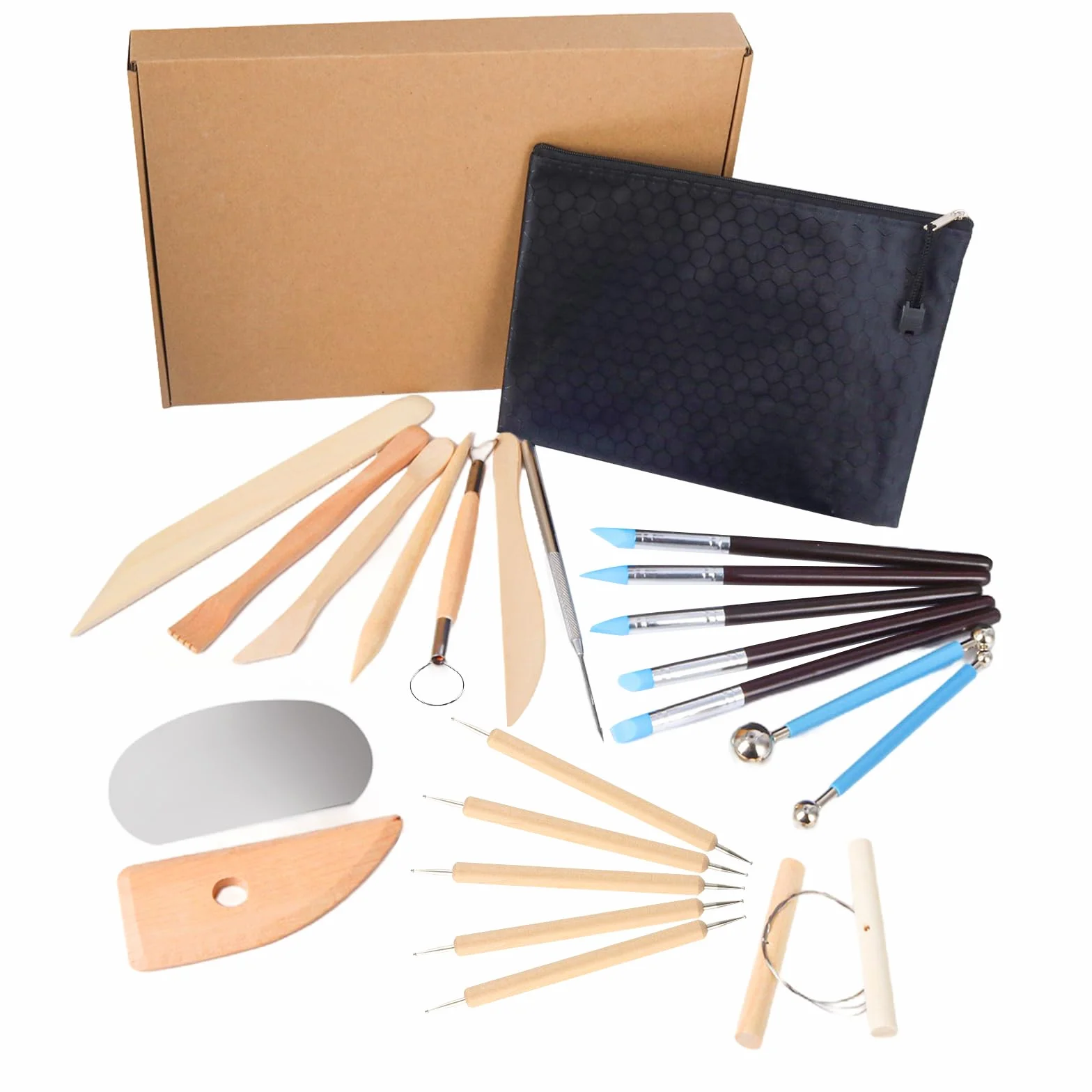 Set di utensili per modellare l'argilla, set di strumenti per modellare, strumenti per modellare la pasta, set di strumenti per scolpire, set di utensili per ceramica, strumenti per argilla, set di