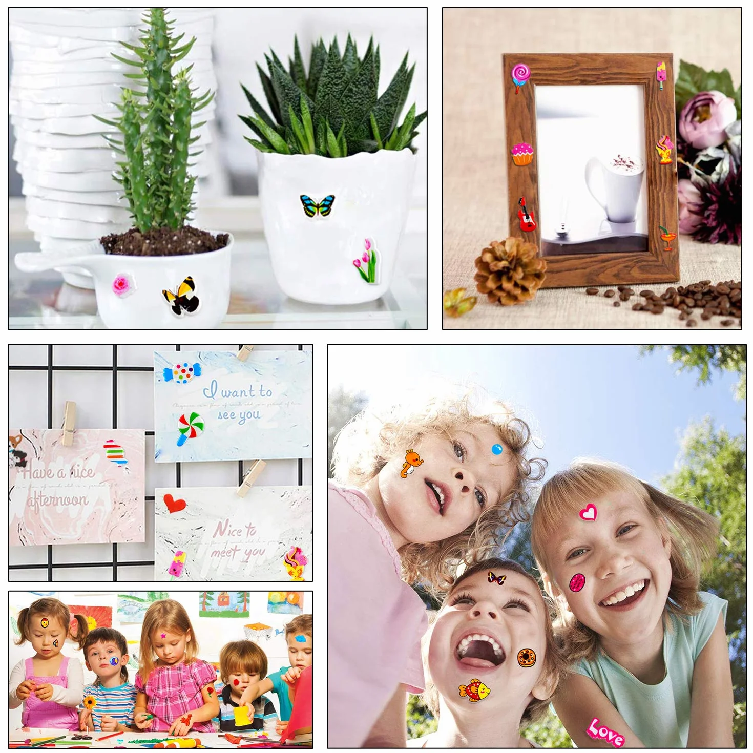 Habett Adesivi per Bambini, 920+ Stickers 3D per Puffy Adesivi per Regali Gratificanti Scrapbooking Inclusi Camion, Unicorno, Animali, Pesci, Dinosauri, Numeri, Frutta e Altro (36 Fogli)