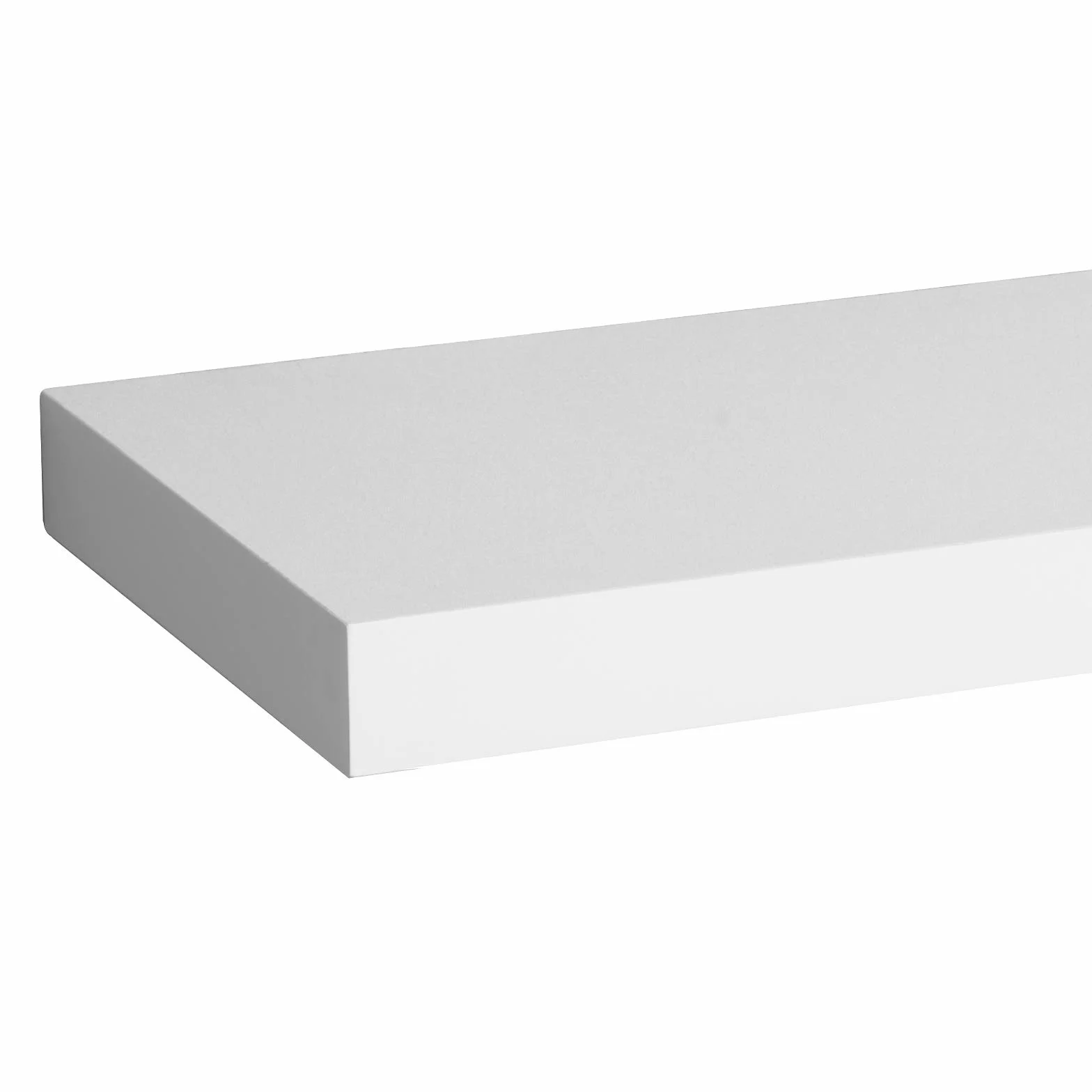 WOLTU Mensole da Muro Scaffale a Parete Decorazione per Cameretta Ufficio Libreria Porta CD/DVD Legno Bianco 100cm 3 Pezzi RG9317ws-3