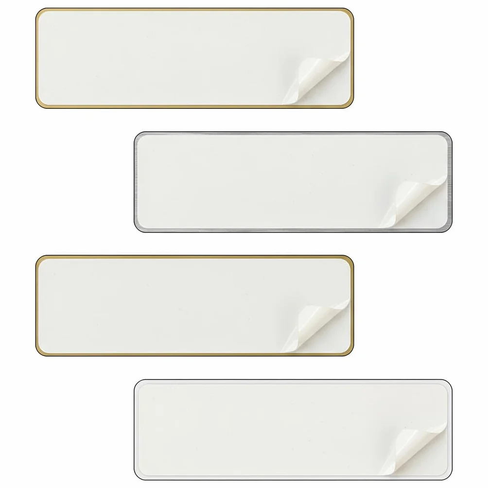 Targhetta Ottone Posta Personalizzata | Targa Cassette Postali Adesiva – Targa per Posta Casa/Ufficio – Montaggio Facile, Alta Durabilità Esterno Interno (Ottone Satinato 1mm, Misura 70x20mm)