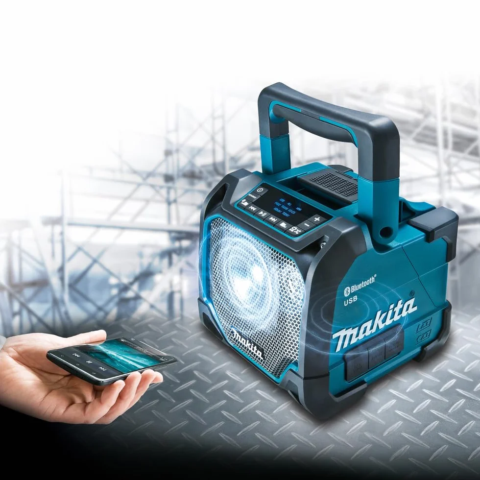 Makita Speaker Portatile da Cantiere Bluetooth e USB DMR202