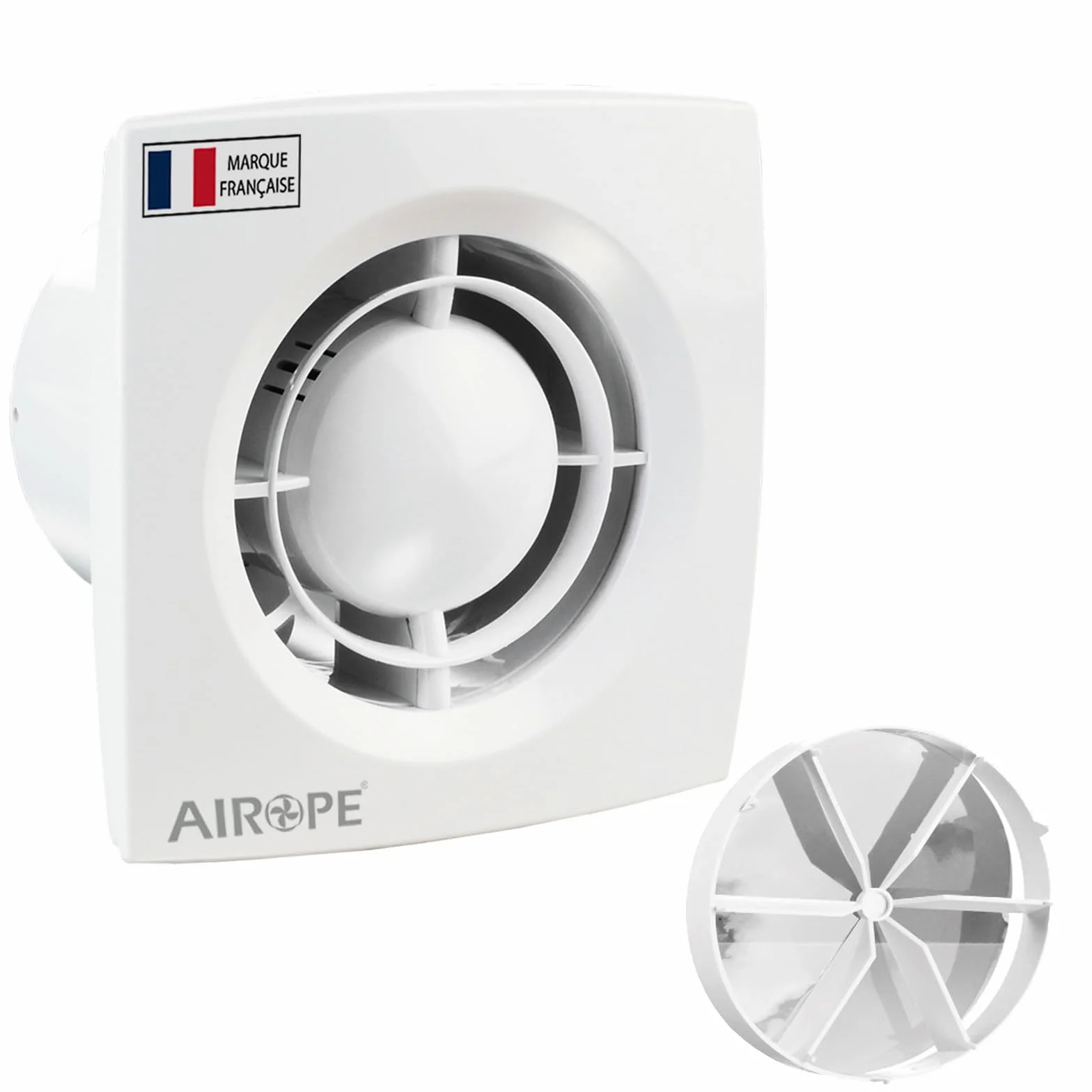 AC -100 mm Ventola Estrazione Ventilazione Standart + Valvola di non Ritorno Aria, 99 m³ /h, Silenzioso per Bagno, Wc,Cucina,Buro,Garanzia 5 ANNI.