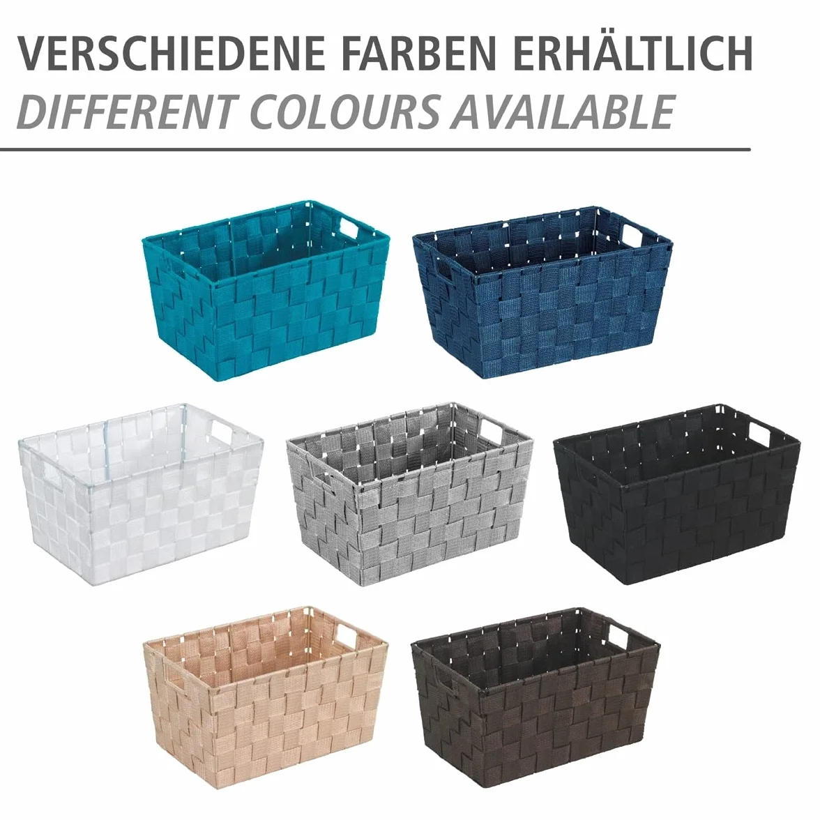Wenko Cestino Adria S grigio 6.24 l Polipropilene 30 x 15 x 20 cm
