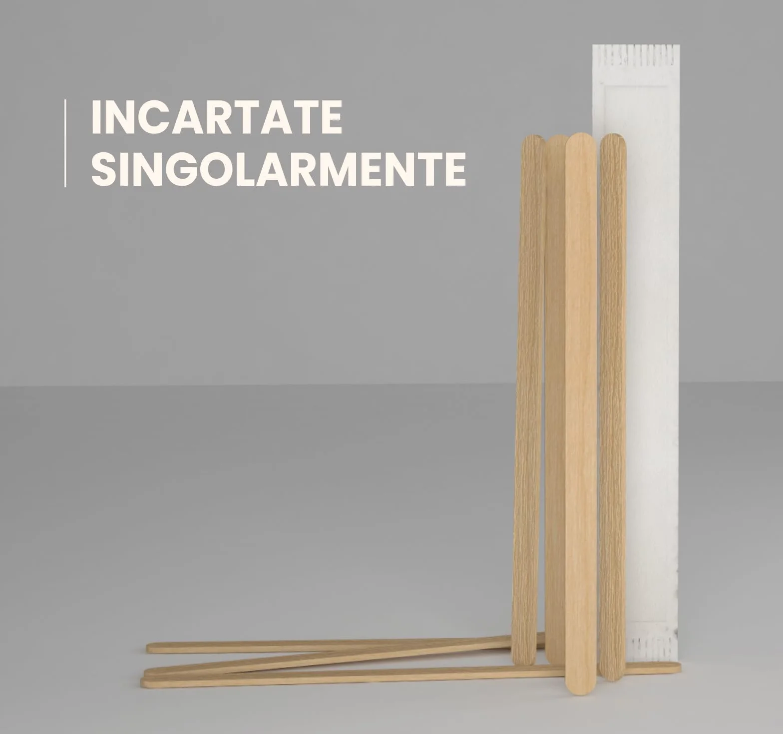 Palette Caffè Monouso in Legno di Betulla, Biodegradabili e Compostabili, Resistenti al Calore - Made in Italy