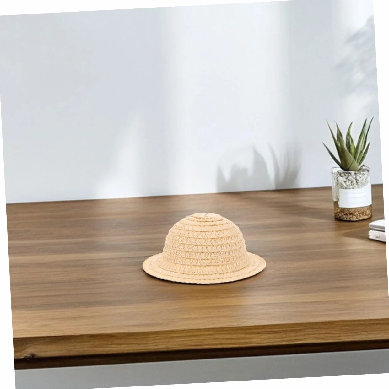 Uonlytech Set 3 Cappellini di Paglia per Bambole in Miniatura, Leggeri, Accessori Fai da Te