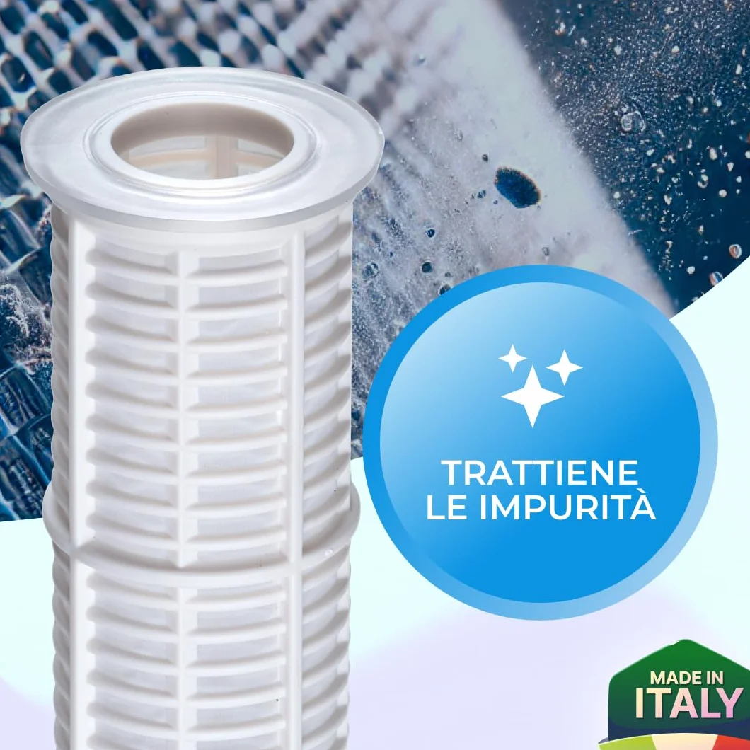 Cartuccia Filtrante per Filtro Acqua in Nylon 10 Pollici 60 Micron 1 Pezzo