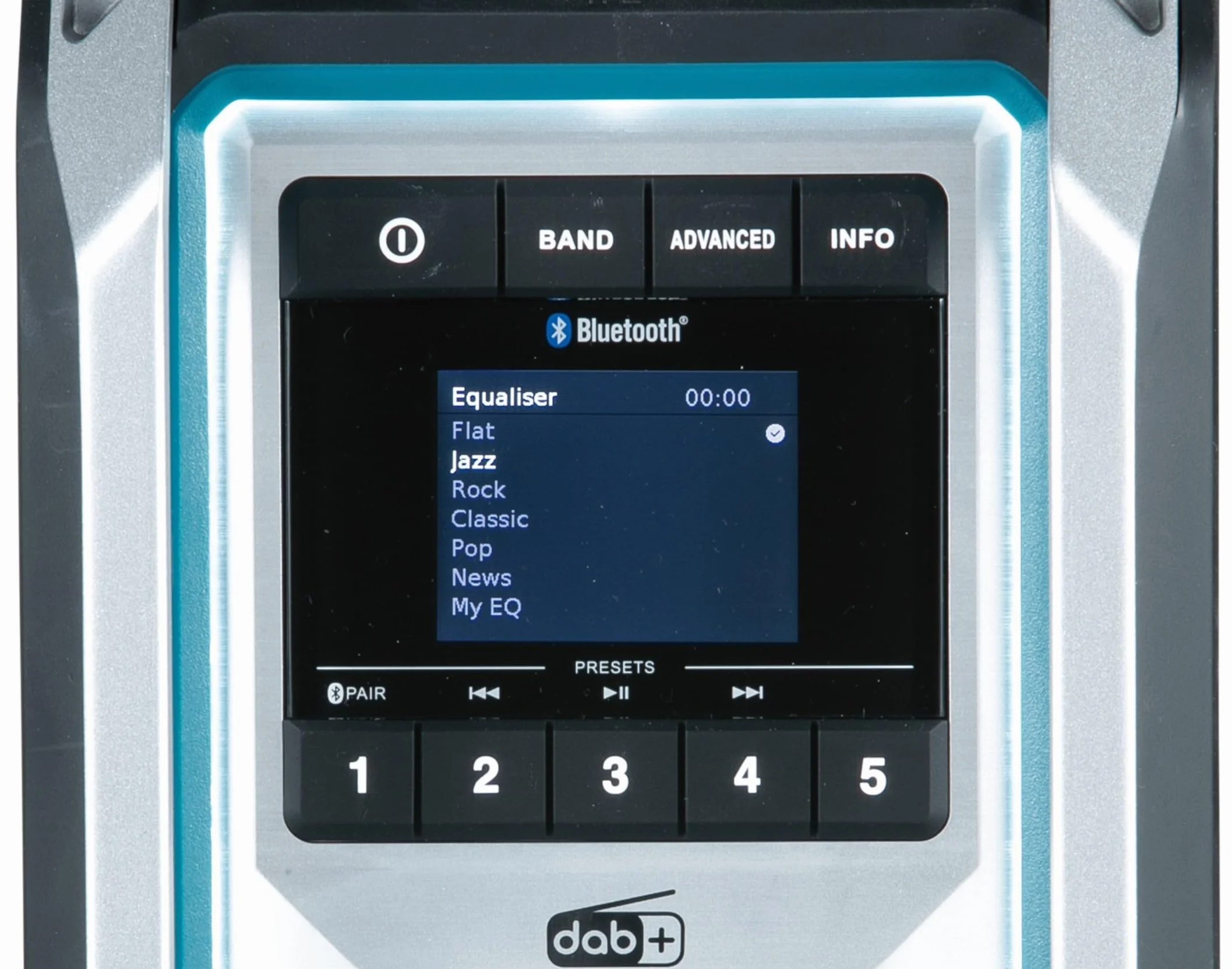 Makita MR007GZ - Radio da cantiere, 18 V-40 V max. (senza batteria, senza caricatore), petrolio