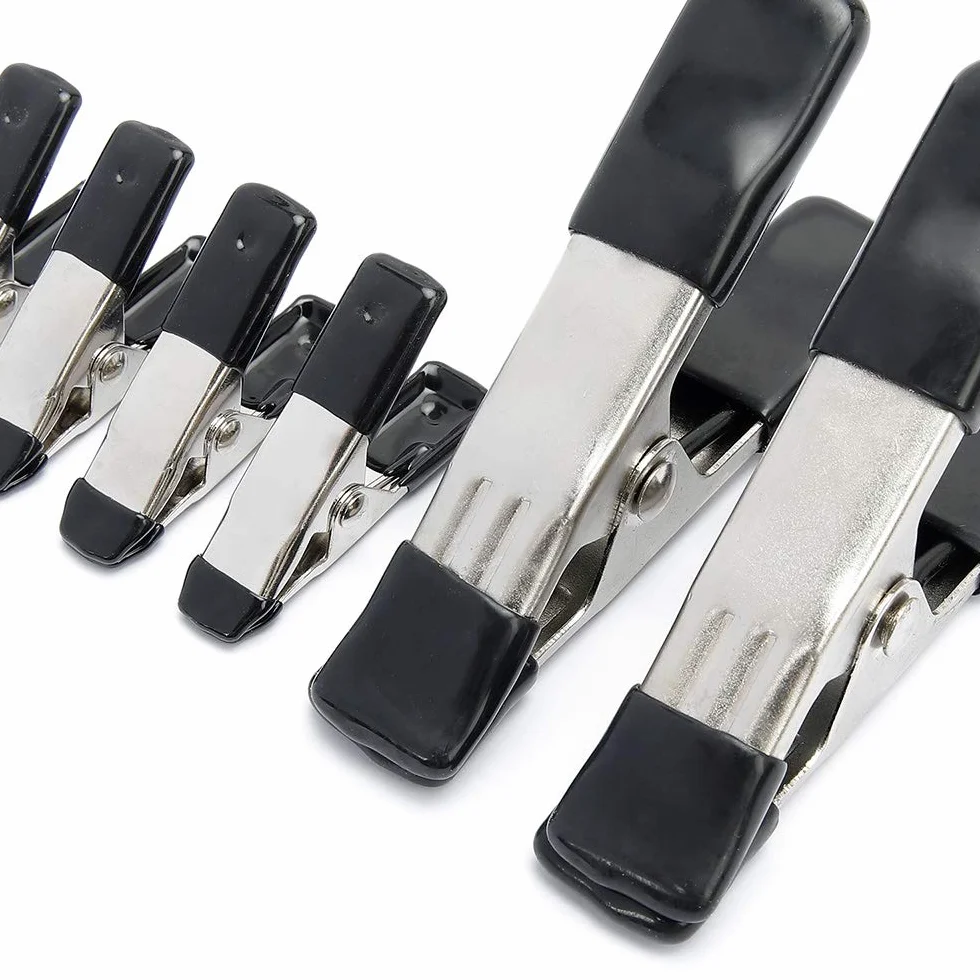 Amazon Basics 20 unità morsetti a molla in acciaio: 15 unità da 1,91 cm, 5 unità da 2,54 cm, Nero/Argento
