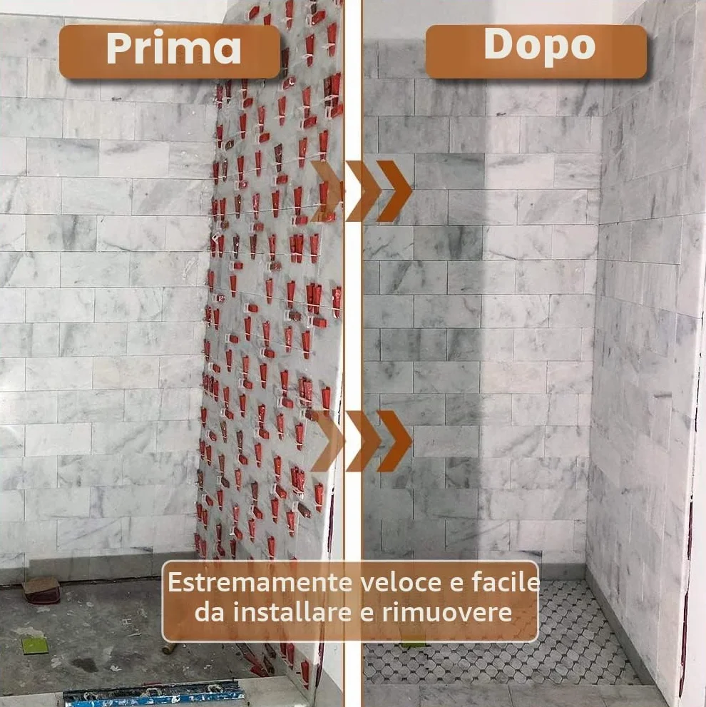 Cunei per piastrelle riutilizzabili, 200 pezzi, cunei per il montaggio delle piastrelle, dicendo addio alle piastrelle inclinate con questi cunei di alta qualità (90 mmx16 mm)