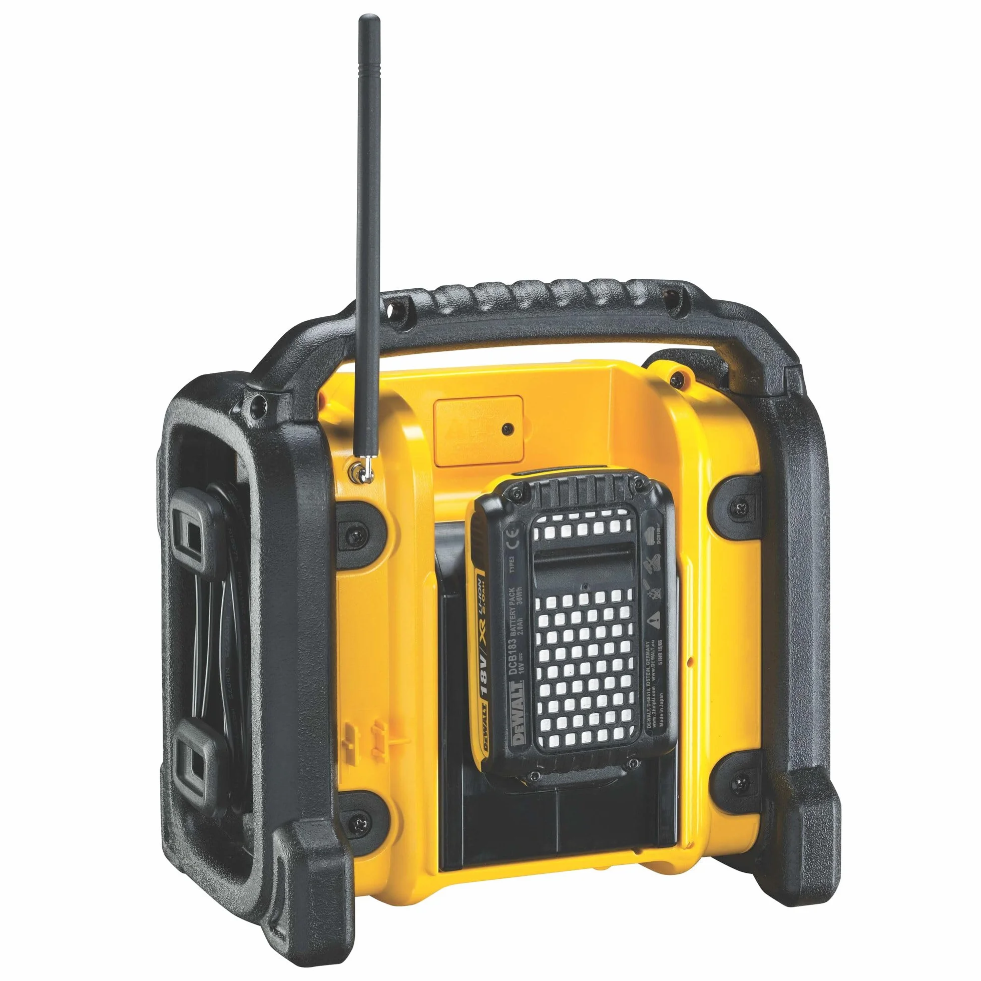 DEWALT Radio Stereo digitale FM e DAB+ (digital audio broadcasting), DCR020-QW
