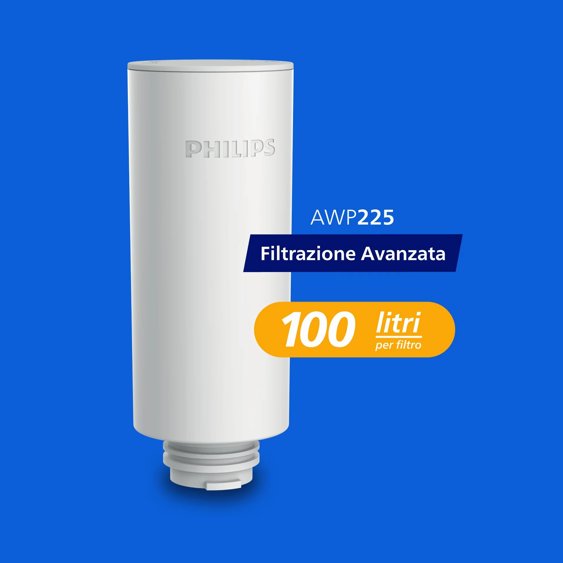 Philips Filtri di Ricambio Taste+ Confezione da 3 per Erogatore Acqua Filtrata, Senza BPA