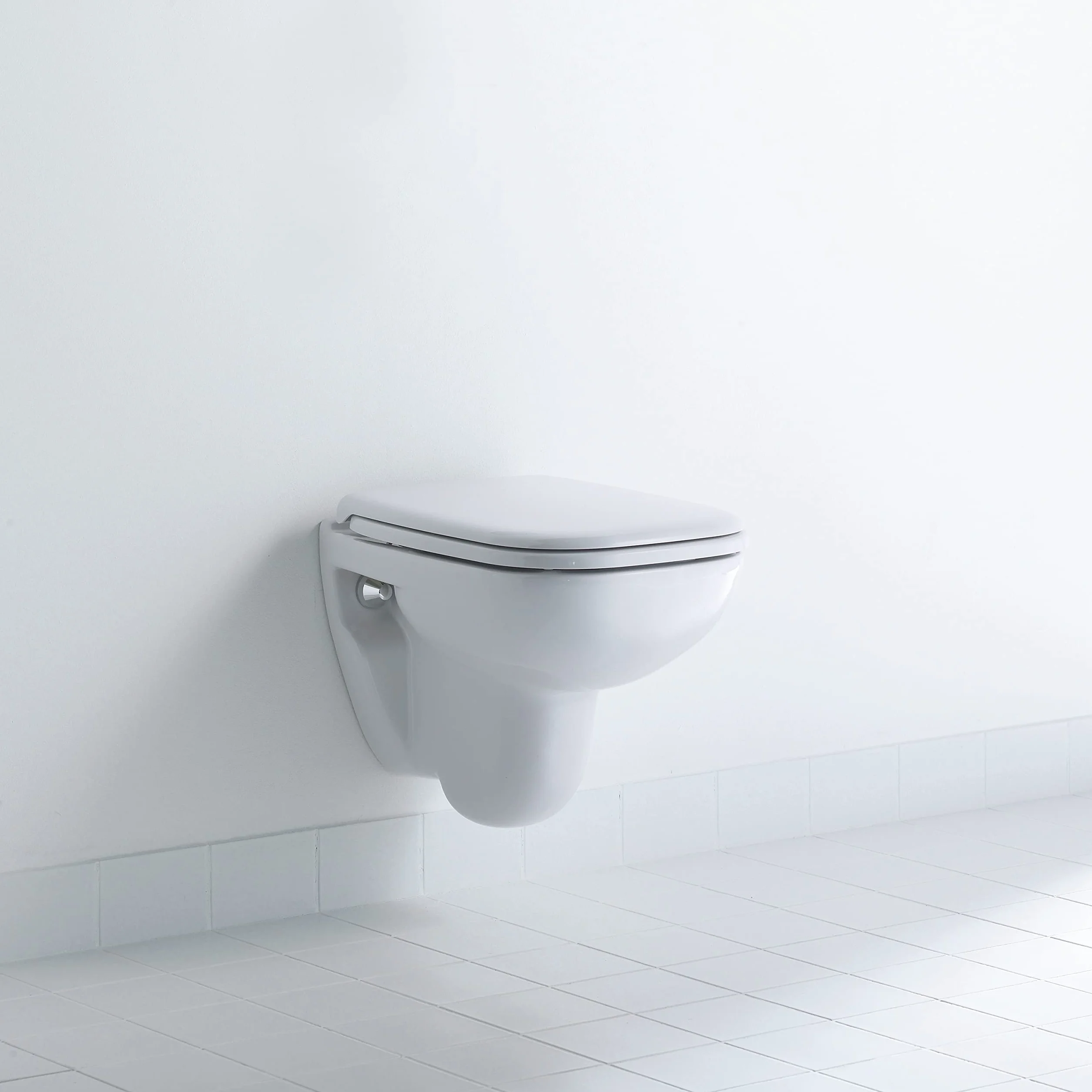Duravit Sedile WC D-Code Compact, tavoletta WC, copriwater con cerniere in acciaio inox, coperchio water in plastica termoindurente Duroplast, bianco