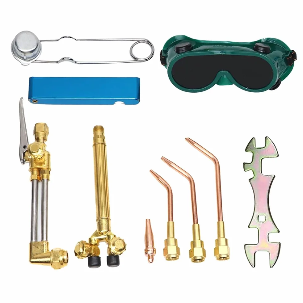 Correa Kit Torcia Ossigeno e Acetilene, Kit Saldatura, Kit Torcia Taglio e Brasatura, Set Torcia Ossiacetilenica