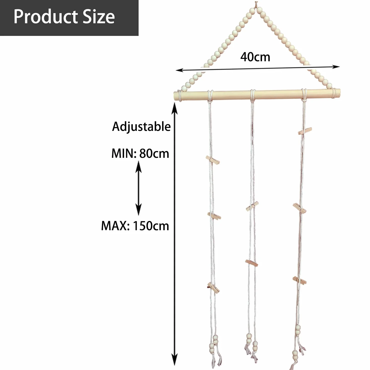 Hat Rack Storage Hanging Piece - 1 pezzo, Hang Multiple Hats, Bohemian Style, Può essere Posizionato Sulla Porta Della Stanza, Parete, Armadio, Adatto per lo Stoccaggio Camera da Letto.