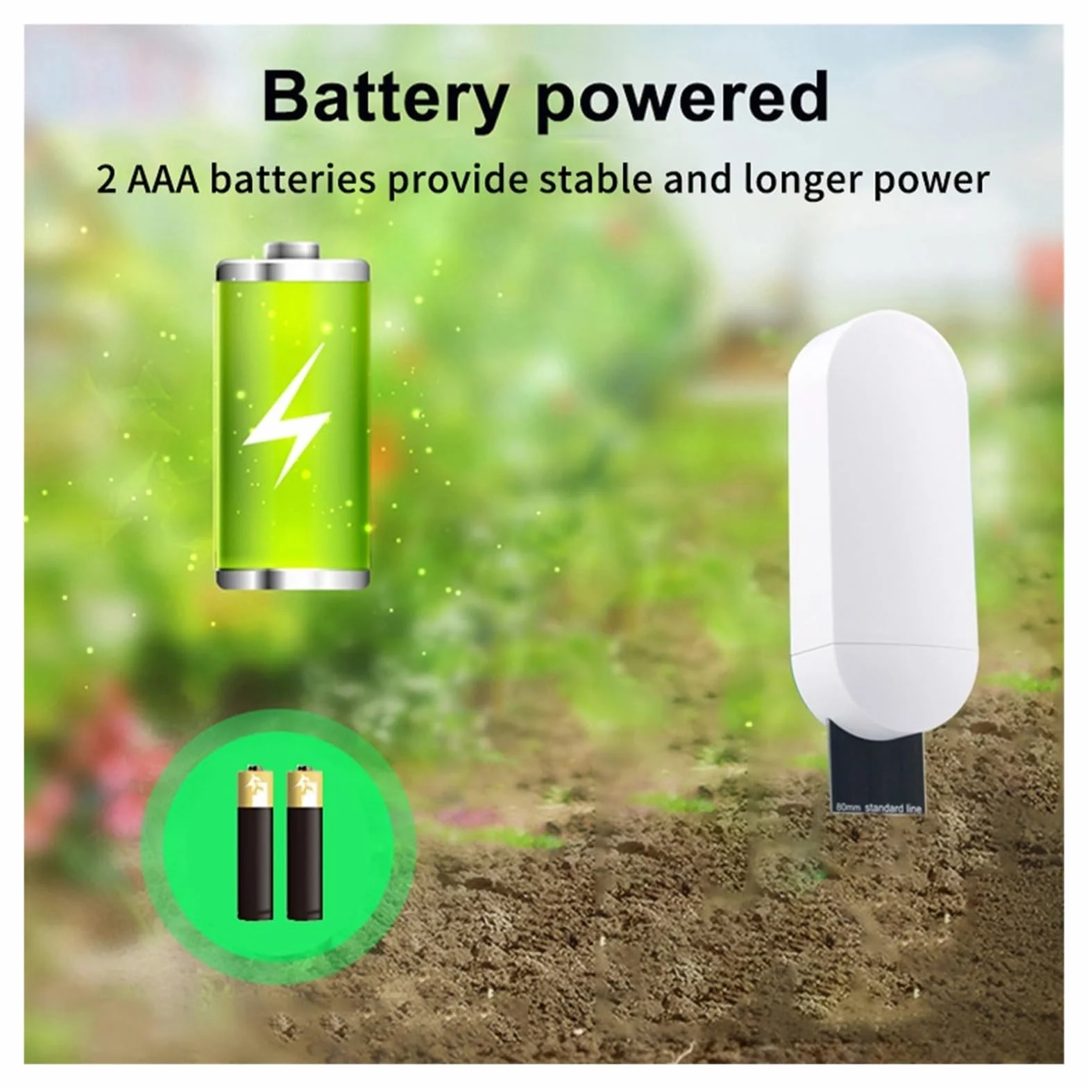 Tester del terreno, sensore di umidità, temperatura, umidità, monitor APP, automazione del giardino, rilevatore di irrigazione,Test rapidi(10 pcs)