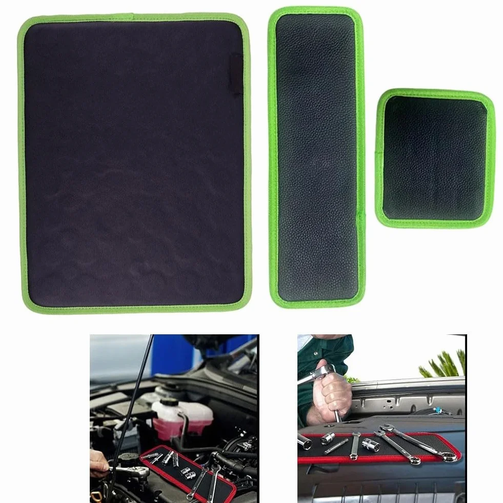 Vassoio magnetico per attrezzi e piccole parti metalliche, tappetino magnetico progettato per riparazione auto e organizzazione officina (S)