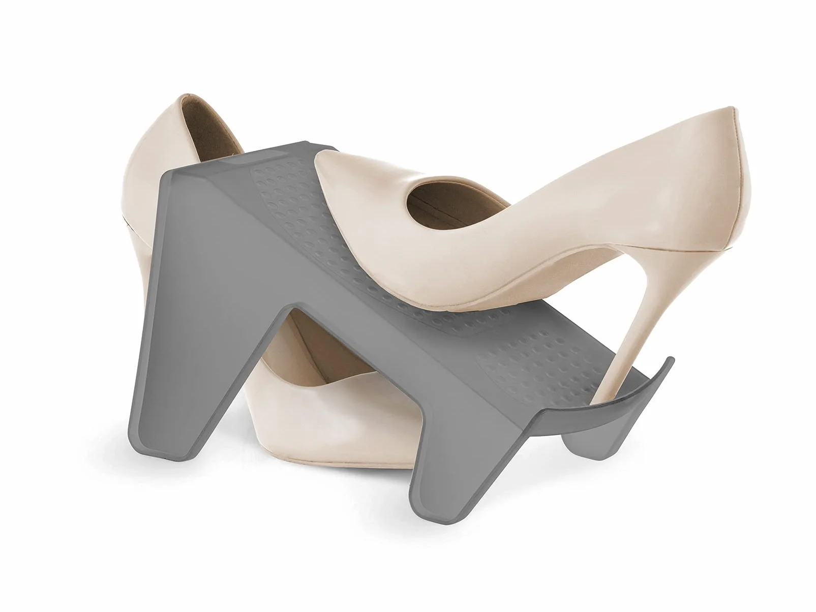 Home Set 5 Salvaspazio per Scarpe, Plastica, Grigio