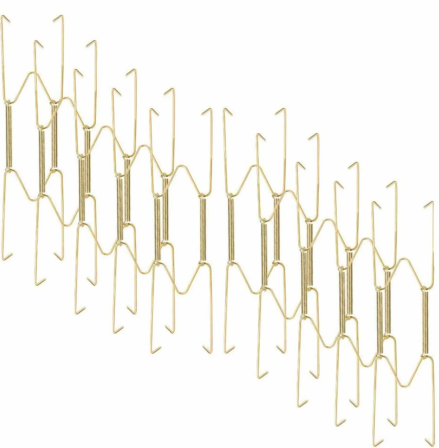 10 pezzi Ganci Piatti da Parete,Piatto Appendiabiti Ganci in Acciaio Inox, Decorativo Supporto per Piatti,20 cm