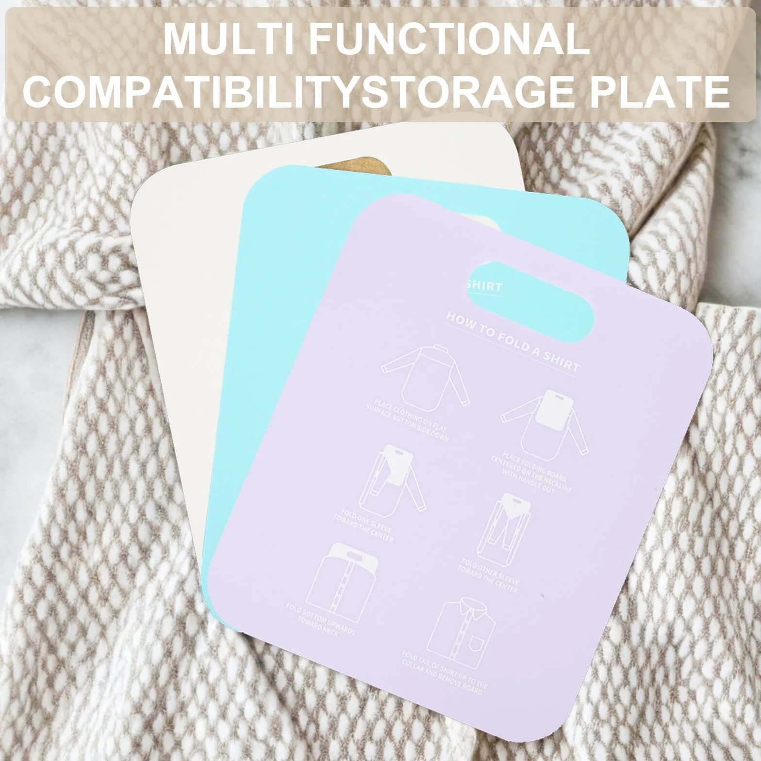 3 Pz Appendiabiti cartella pieghevole per t-shirt adulto cartoncino per camicia vestiti cartella delle magliette tavola pieghevole per maglietta domestico capi di abbigliamento