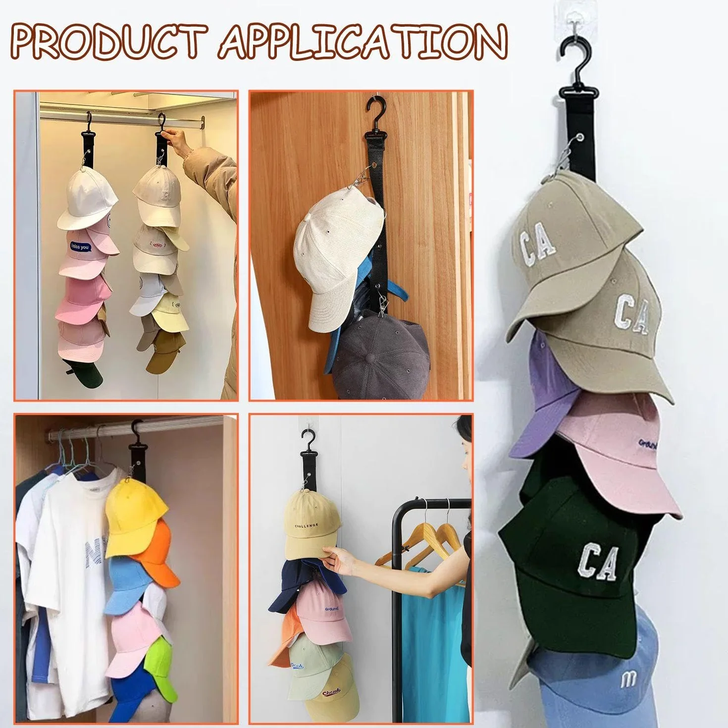 Raccoppiamento A Due Pezzi, Dotato di Ganci A 2 Pezzi, Griglia per Esposizioni Creative, Portaoggetti Montati A Parete, Organizzatore di Cappelli.