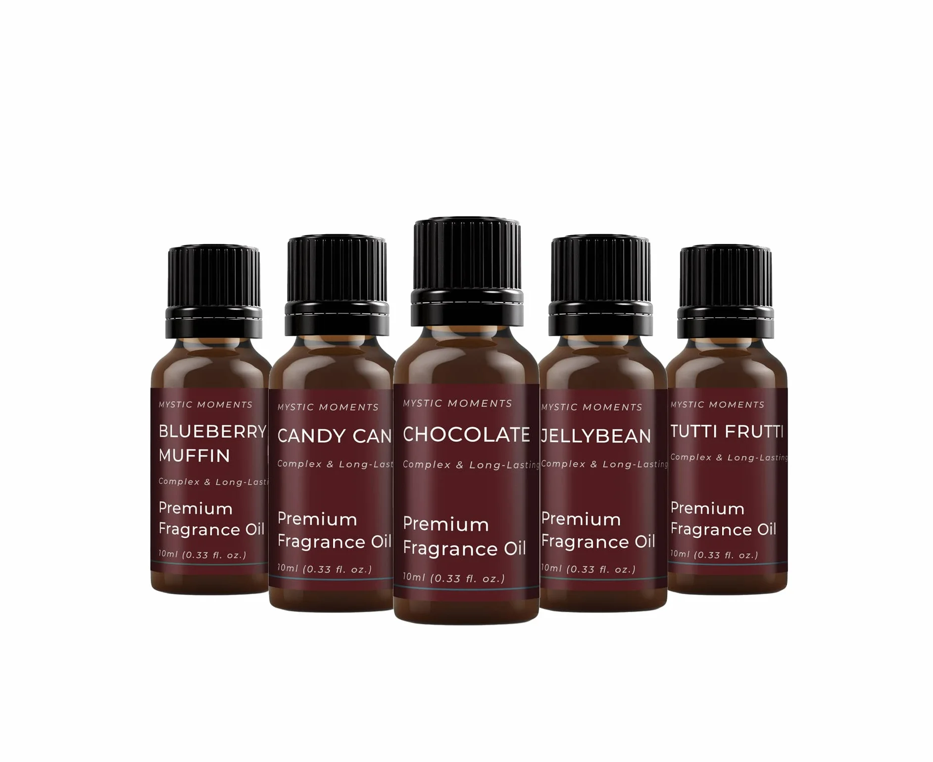 Mystic Moments | Kit Regalo Iniziale di Oli Profumati Confetteria 5x10ml | 5 Oli Profumati Dolci Ispirati alle Caramelle | Divertente Fragranza per la Casa