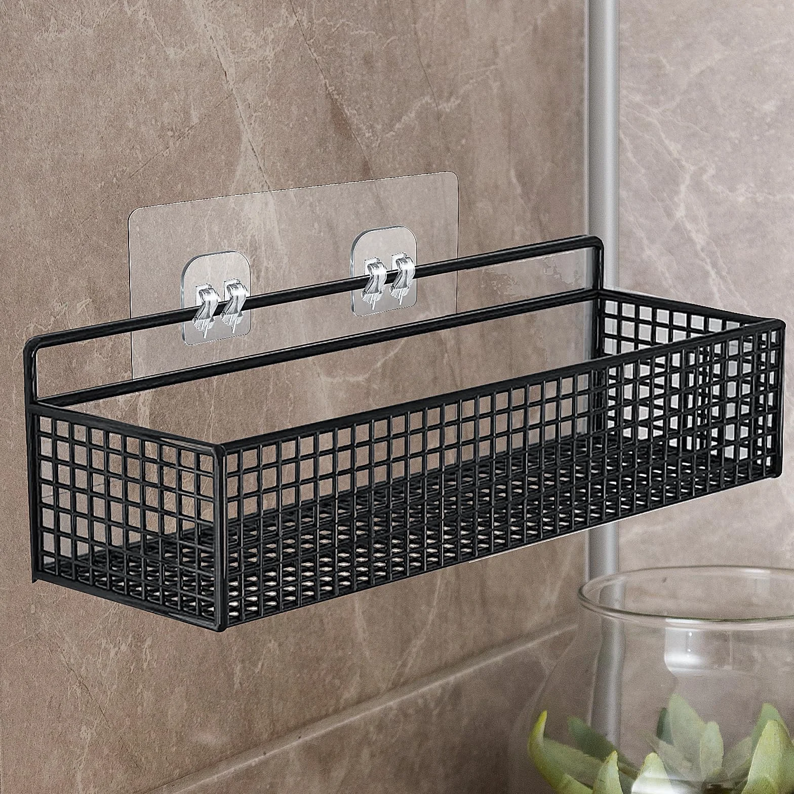 Confezione Da 4 Adesivi Sostitutivi Portaoggetti Da Doccia Ganci Adesivi Resistenti per Portaoggetti Da Doccia Ad Angolo Mensola Del Bagno Cestino Portasapone Ganci per Appendere Accessori Da Cucina