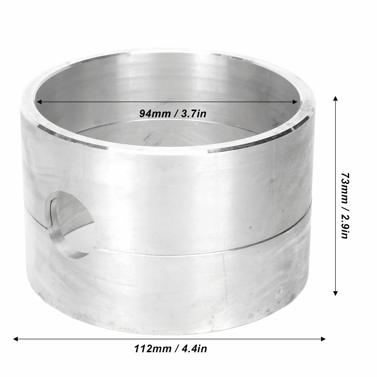 Fockety Vaso di Fusione della Cassetta di Sabbia della colata, Lega di Alluminio Resistente alle Alte Temperature Sand Casting Sandbox Forma cilindrica Gioielli Stampo di colata