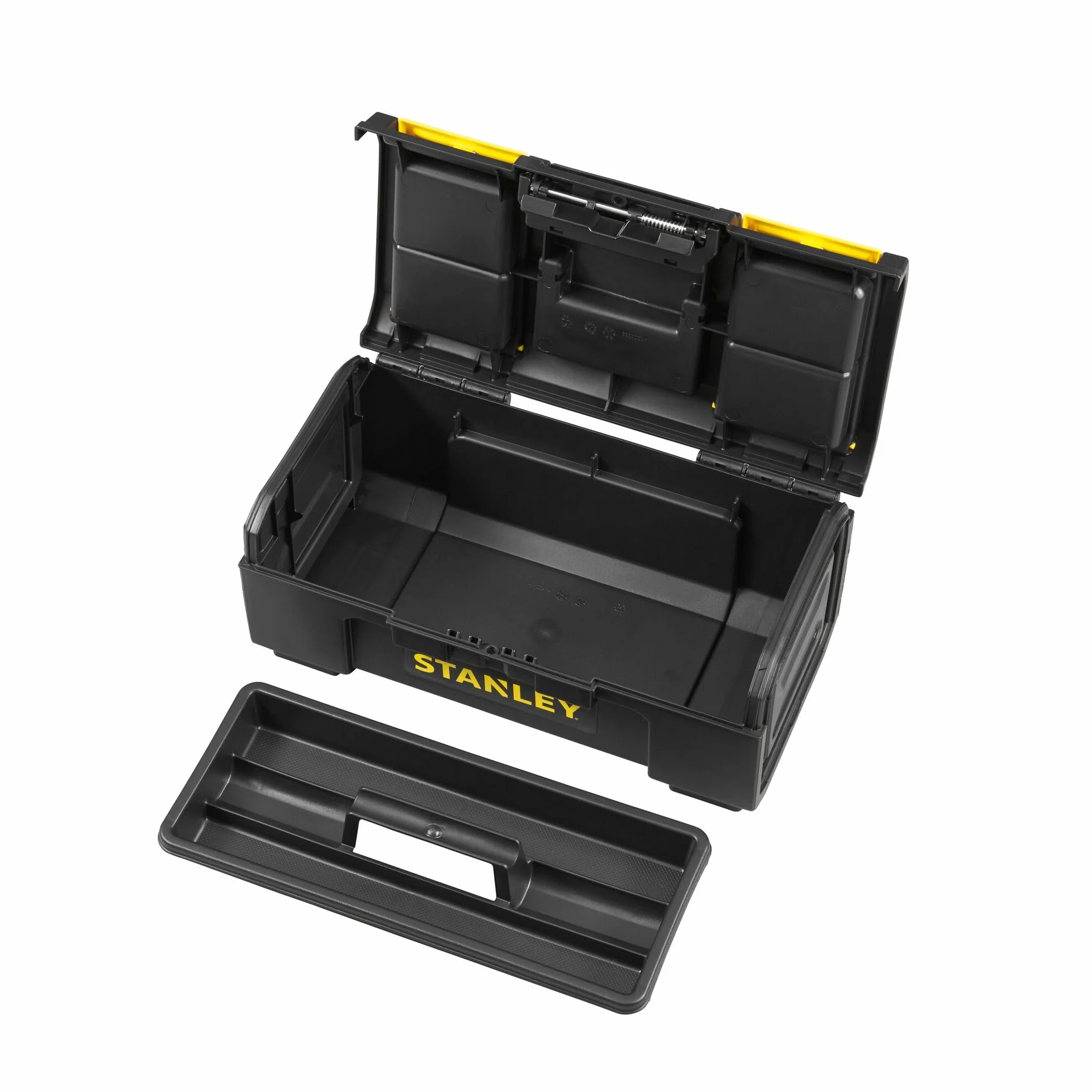 STANLEY Cassetta Porta Attrezzi 16" One-Touch con Vassoio Estraibile, Compatta e Durevole