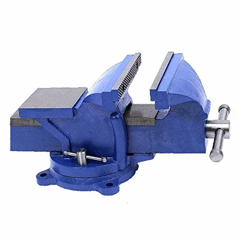 KATSU Morsa da Banco 5" 125mm 5,2kg, Heavy Duty 360 Gradi Base Girevole Tornio Fresatrice Tavolo Morsetto da Banco per Meccanici e Ingegneri 402351
