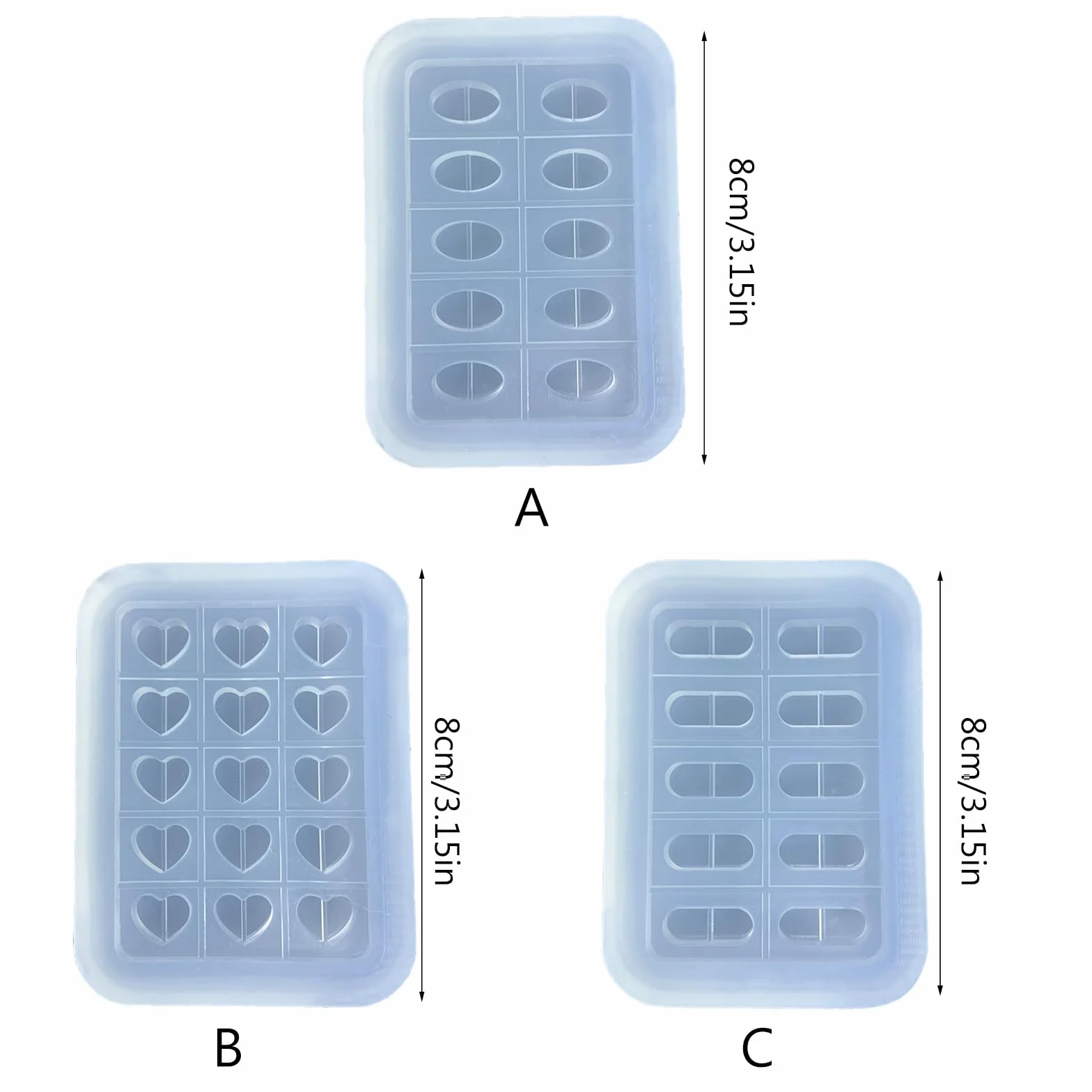 Stampi in silicone, stampo a forma di medicinali, facile da pulire, versatile, versione completa, stampo per pellet e compresse