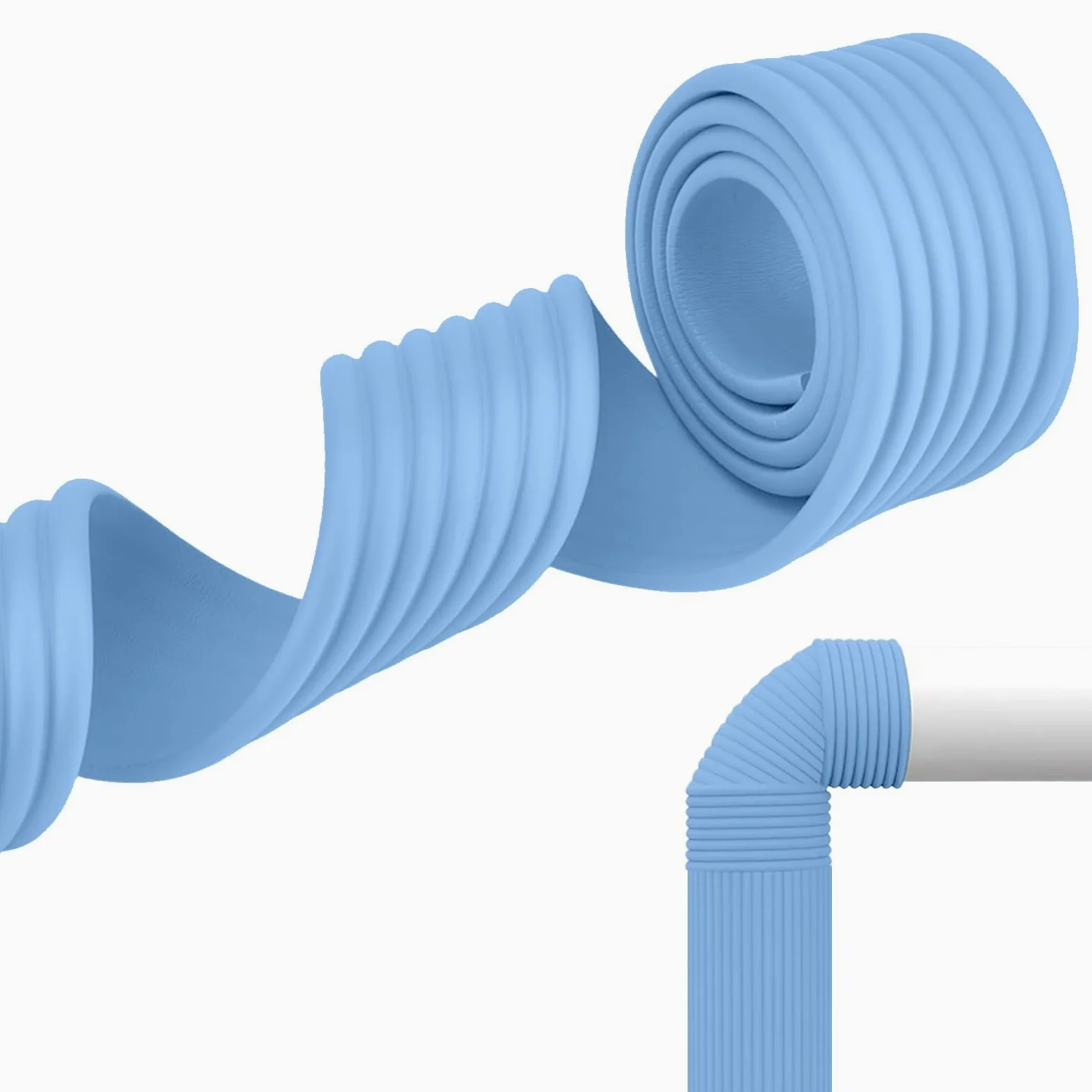 Nastro Isolante Per Tubi Esterni Con Striscia In Schiuma, 2m Nastro Isolante Per Tubi Esterni, Design Autoadesivo, Nastro Isolante In Schiuma Termica Per Protezione Dei Tubi acqua(Blue,3pcs)