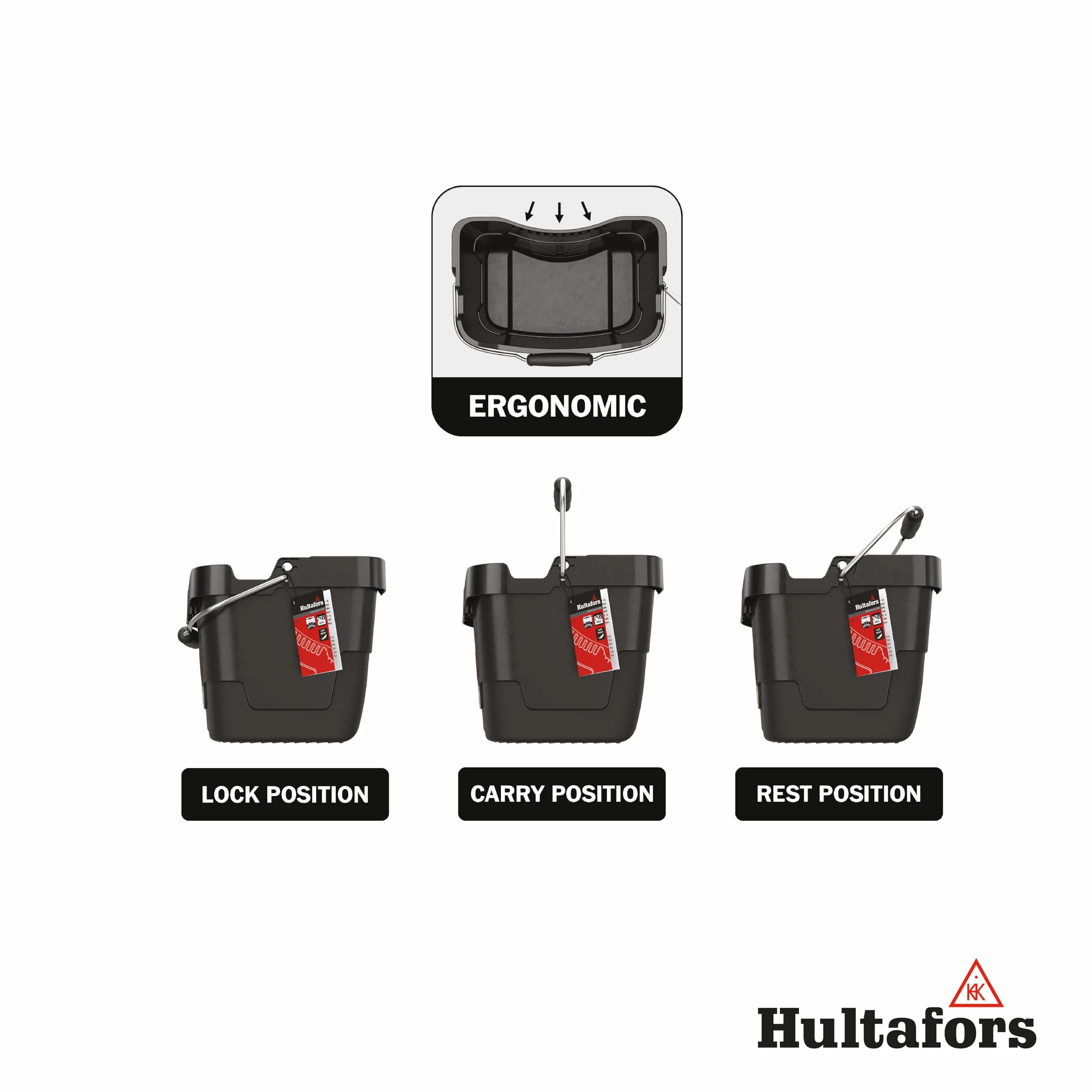 Hultafors Secchiello porta attrezzi 15 litri 100 kg ergonomico resistente