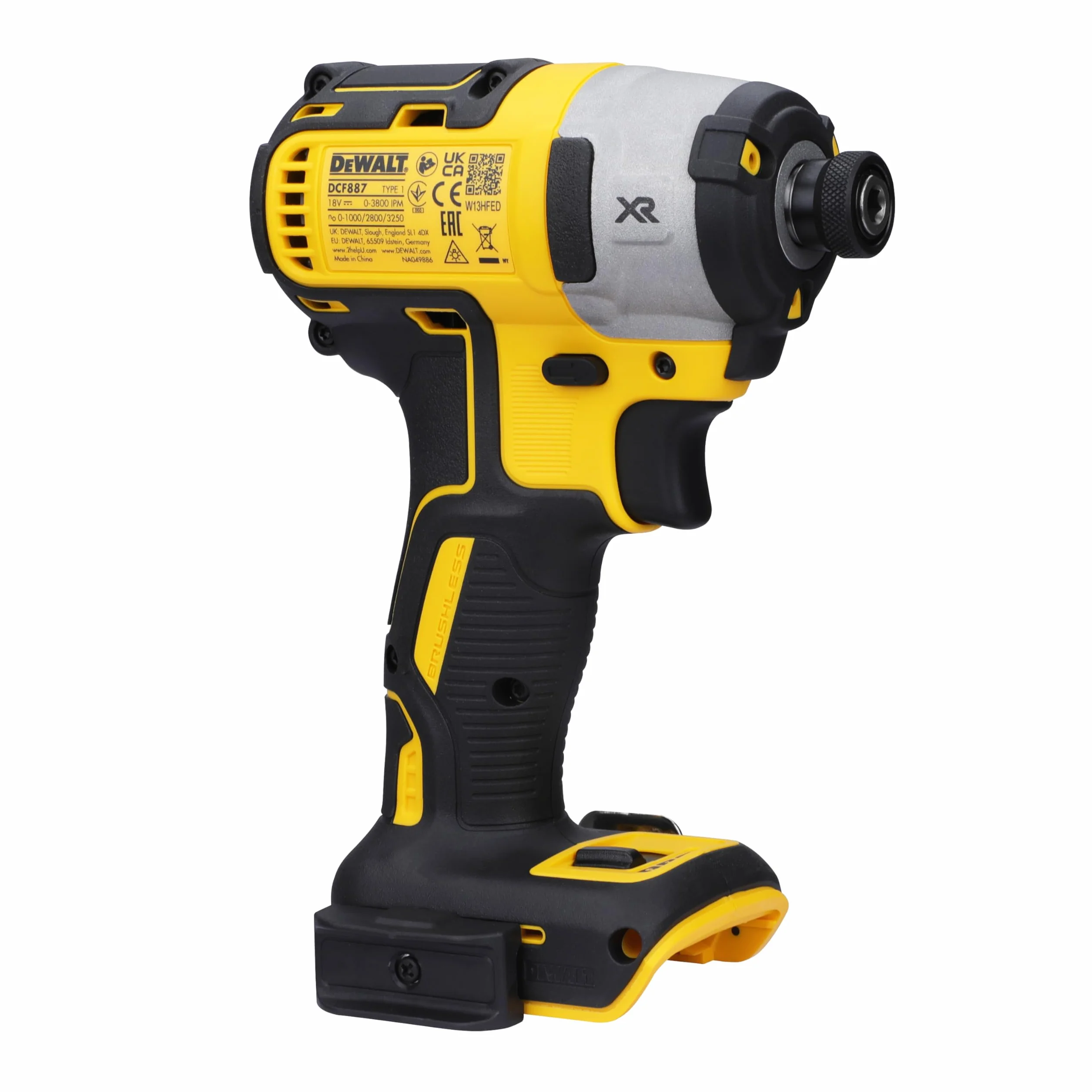 DEWALT DCF887N XR Avvitatore a percussione a 3 Velocità, 18 V, 18 W, Unità Multipla