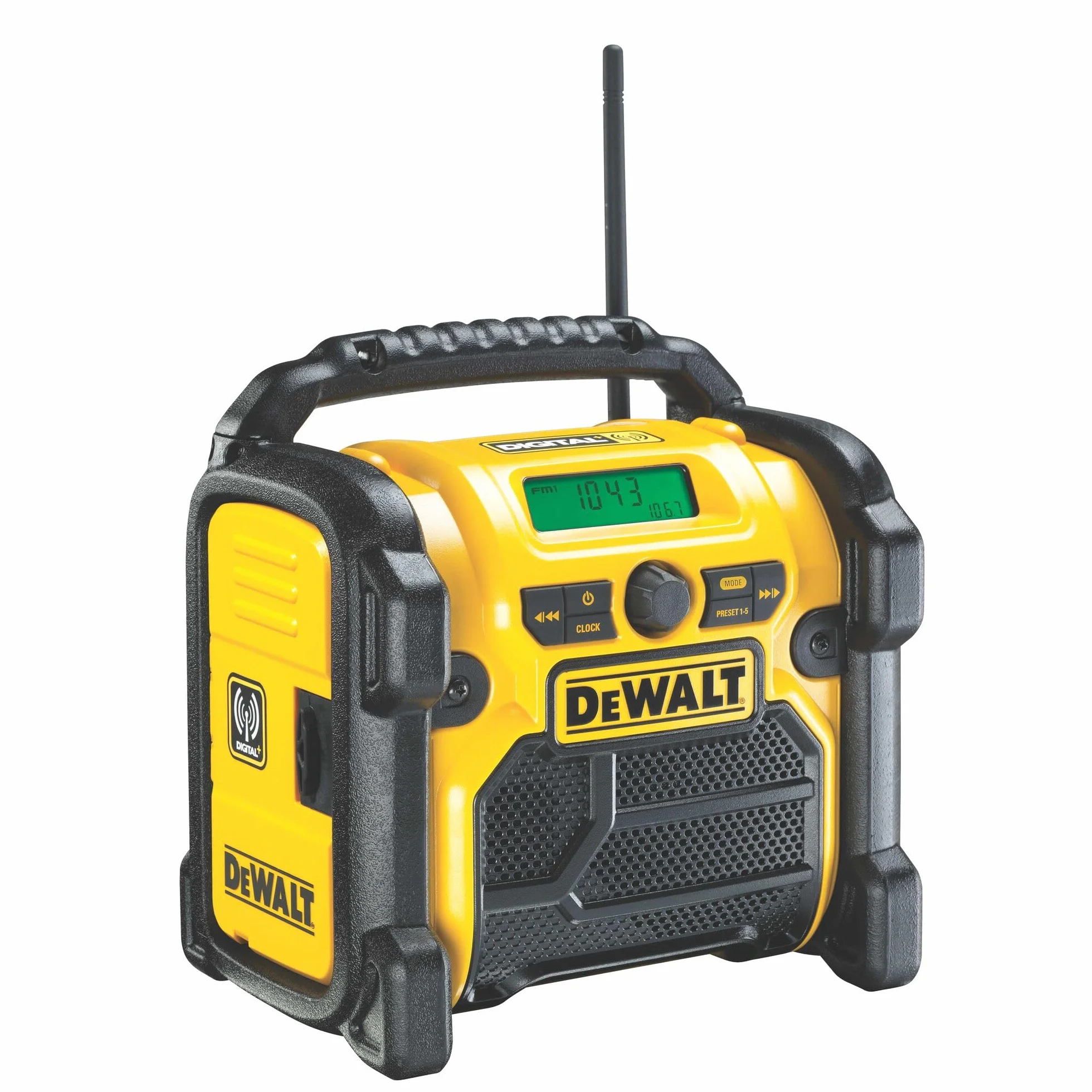 DEWALT Radio Stereo digitale FM e DAB+ (digital audio broadcasting), DCR020-QW