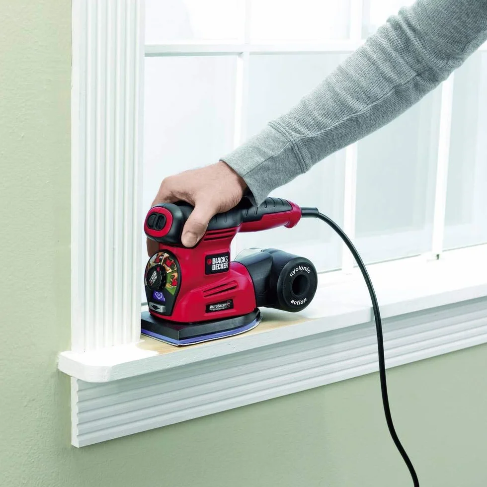 BLACK+DECKER KA280-QS Multi Levigatrice 4-in-1 Autoselect, con 6 Accessori
