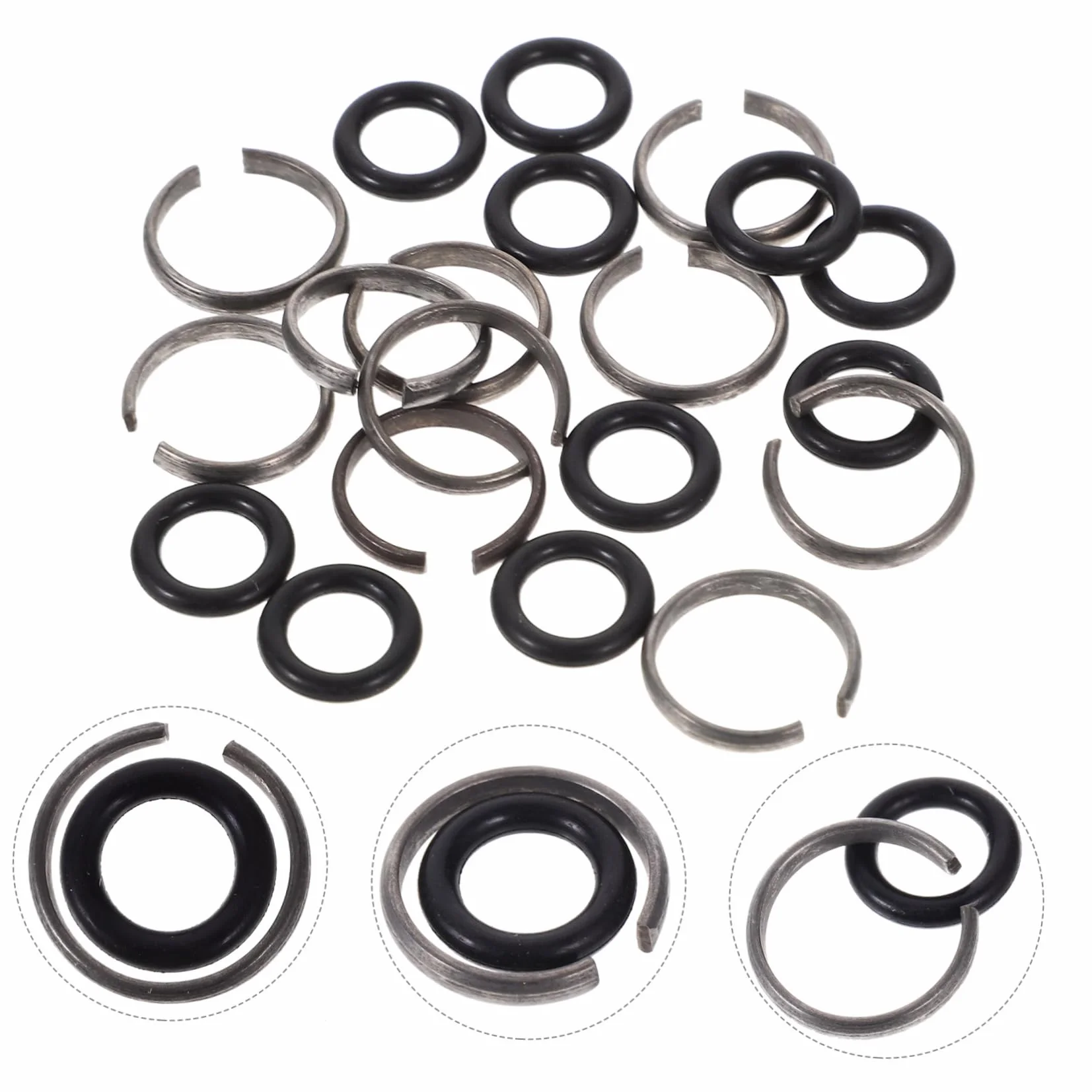 Garneck 10 Set Avvitatore A Impulso Anello Di Fusibile E Anello Di 1/2 – Ricambi Per Avvitatore Ad Aria Compressa - Anelli E Anelli Di Sicurezza Per Uso Affidabile