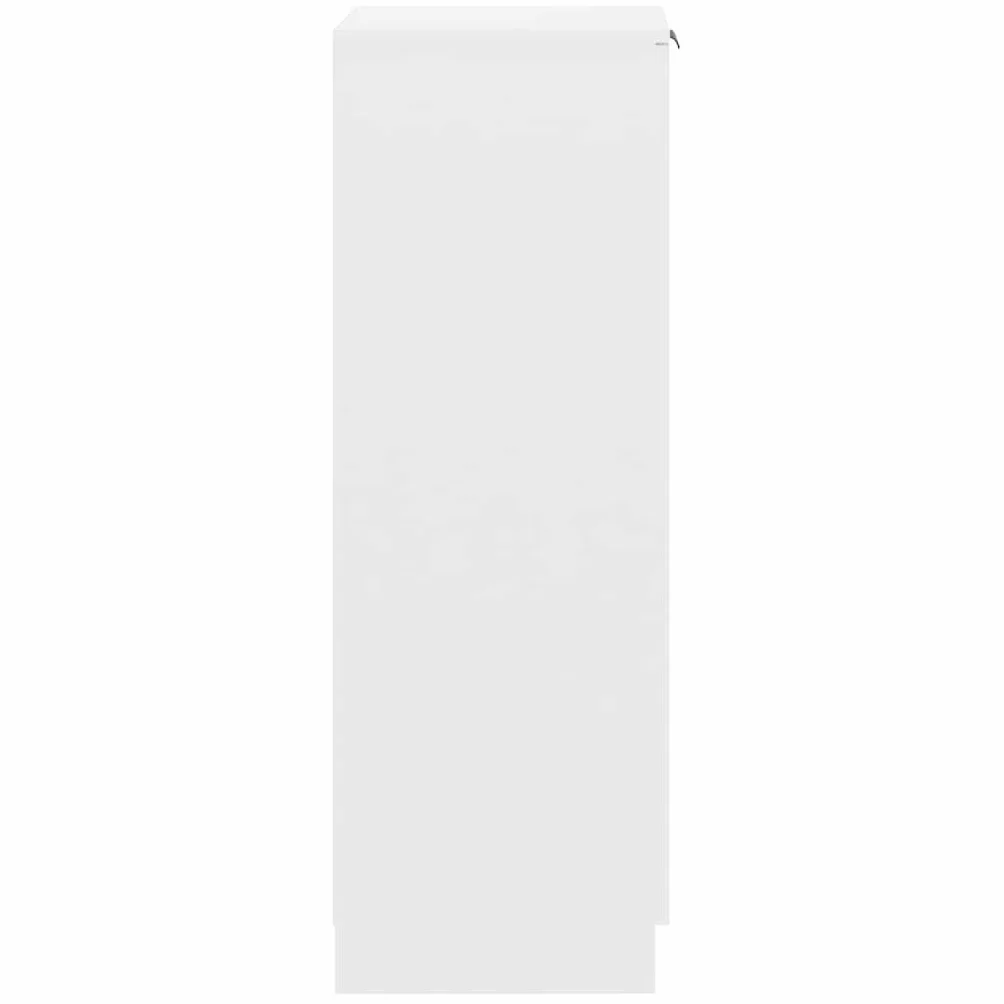vidaXL Scarpiera Bianca 30x35x100 cm in Legno Multistrato