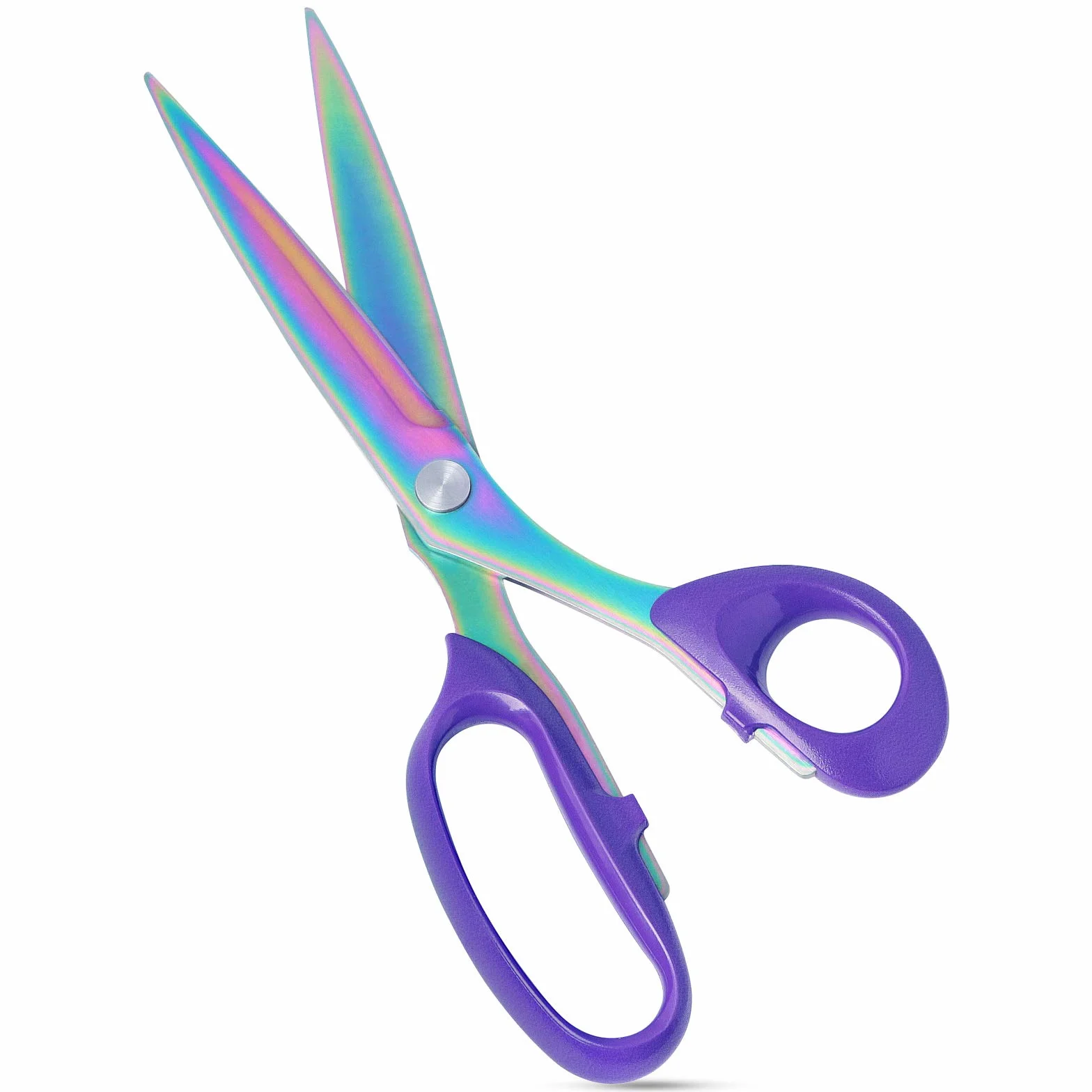 Asdirne Forbici da sarto, forbici da sartoria con acciaio inossidabile placcato in titanio resistente, forbici da sarto per tagliare tessuti e pelle, viola, 10 pollici
